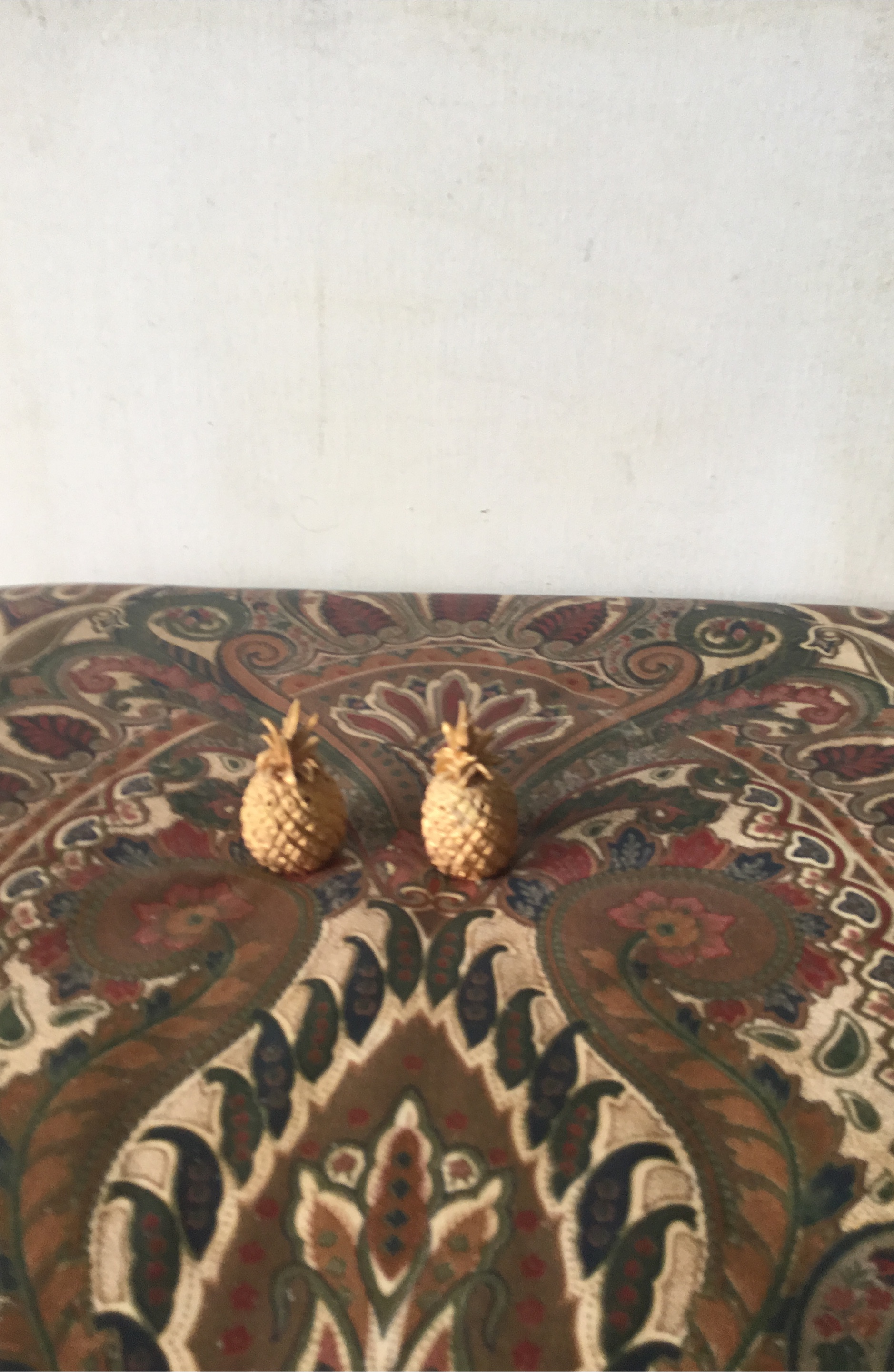 Set of 2 Gold Pineapple Figurines