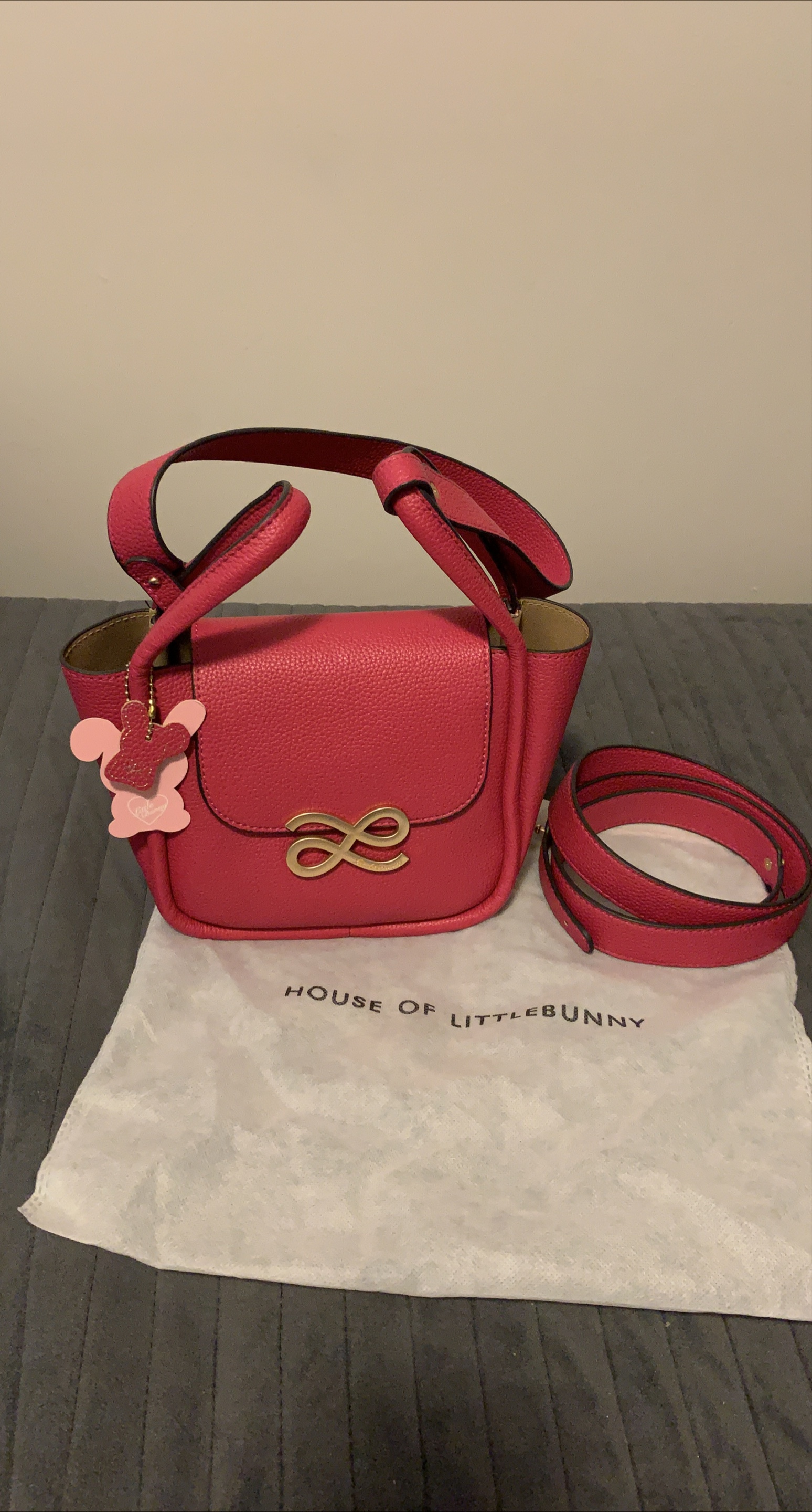 House of Little Bunny Pink Handbag thumbnail