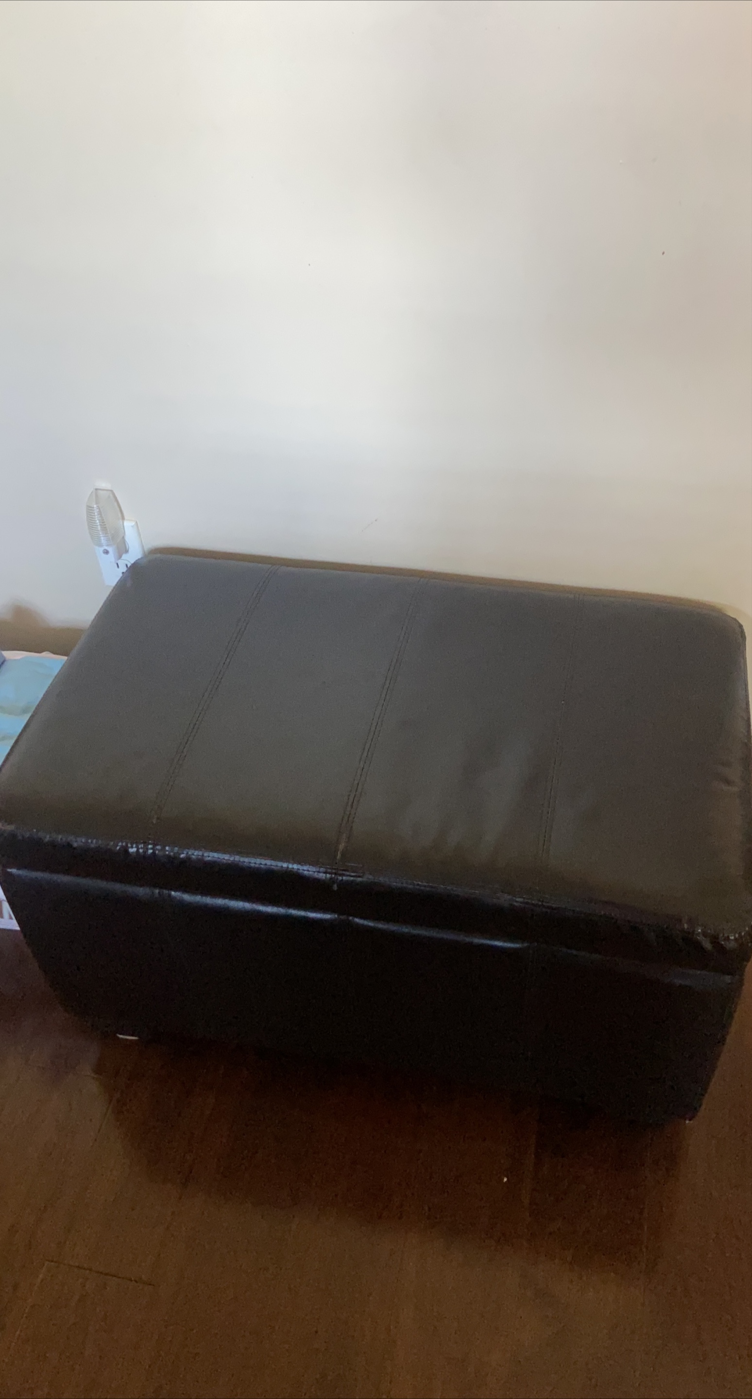 Black Storage Ottoman. 🥕 thumbnail