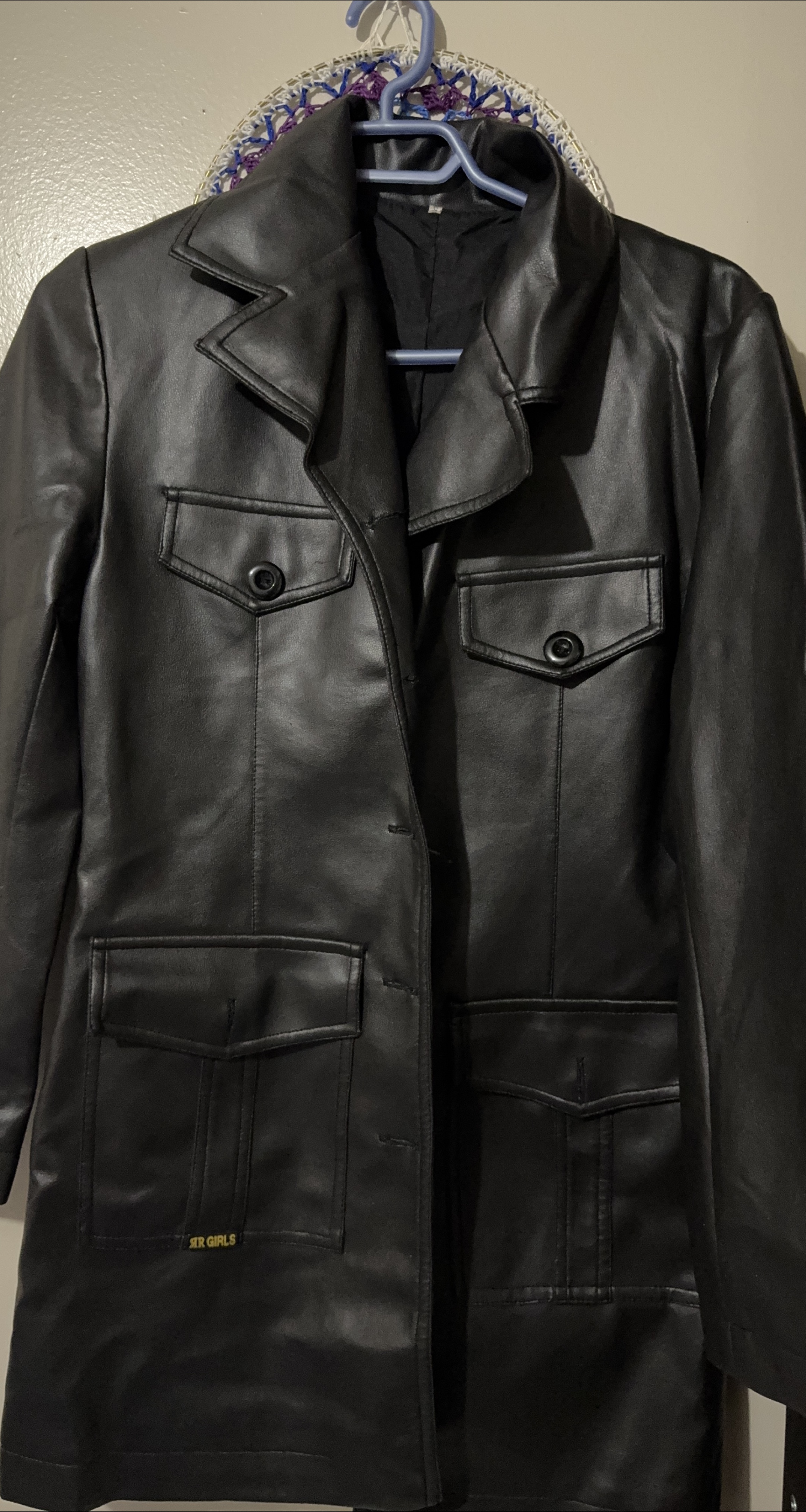 SXR Girls Black Leather Jacket thumbnail