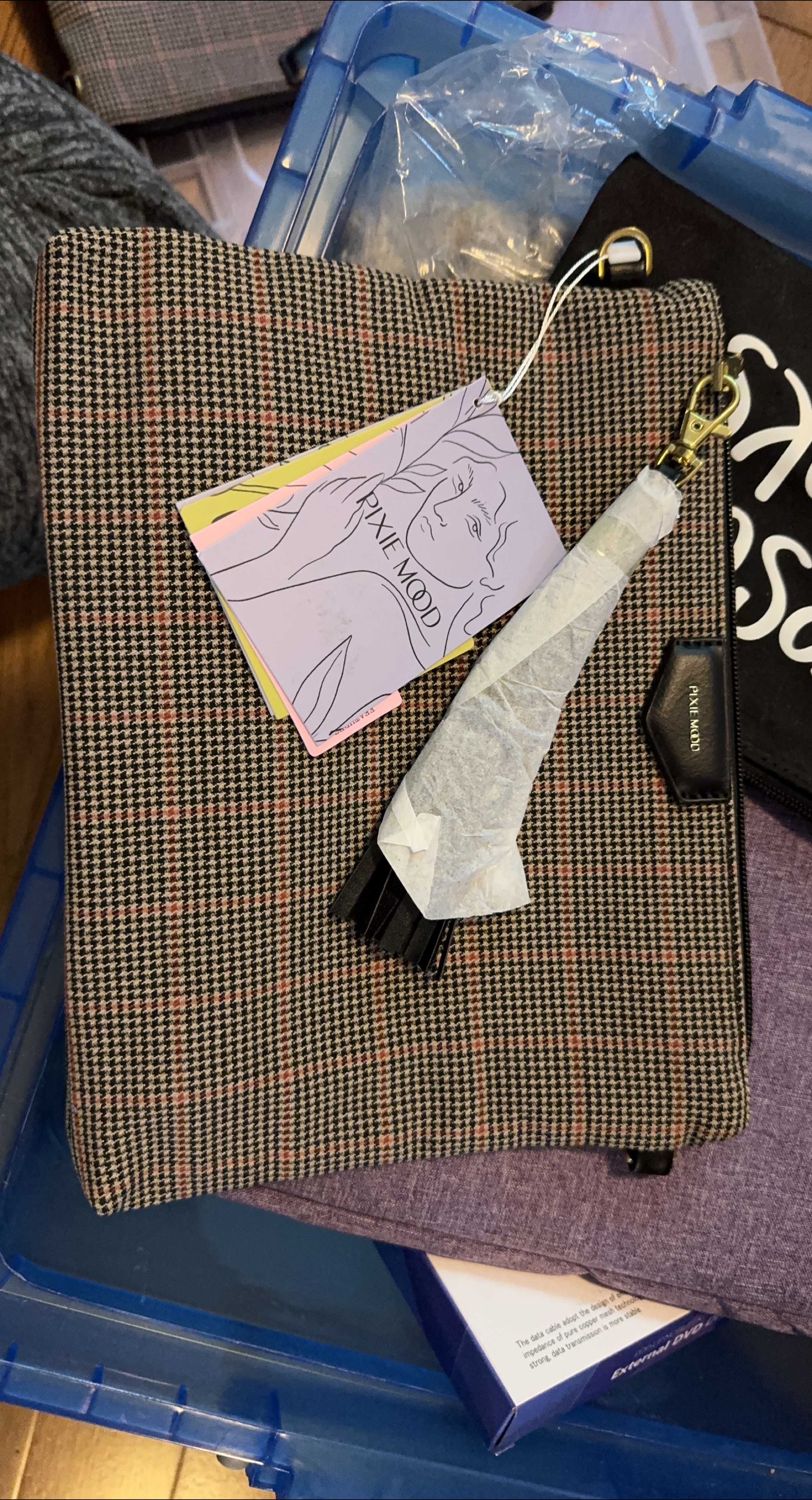 Pixie Mood Plaid Clutch thumbnail
