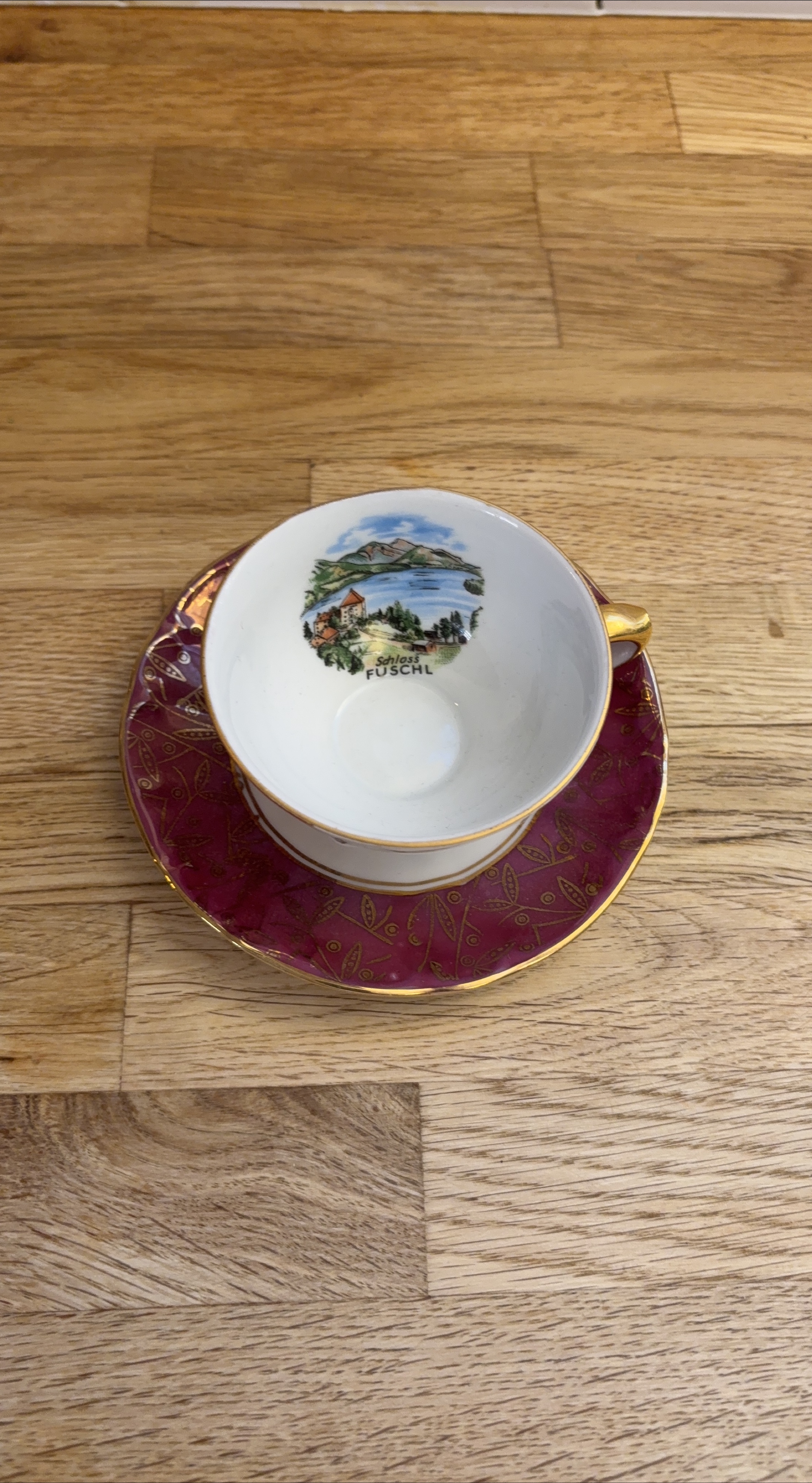 Tirschenreuth Austria Tea Cup & Saucer Set thumbnail