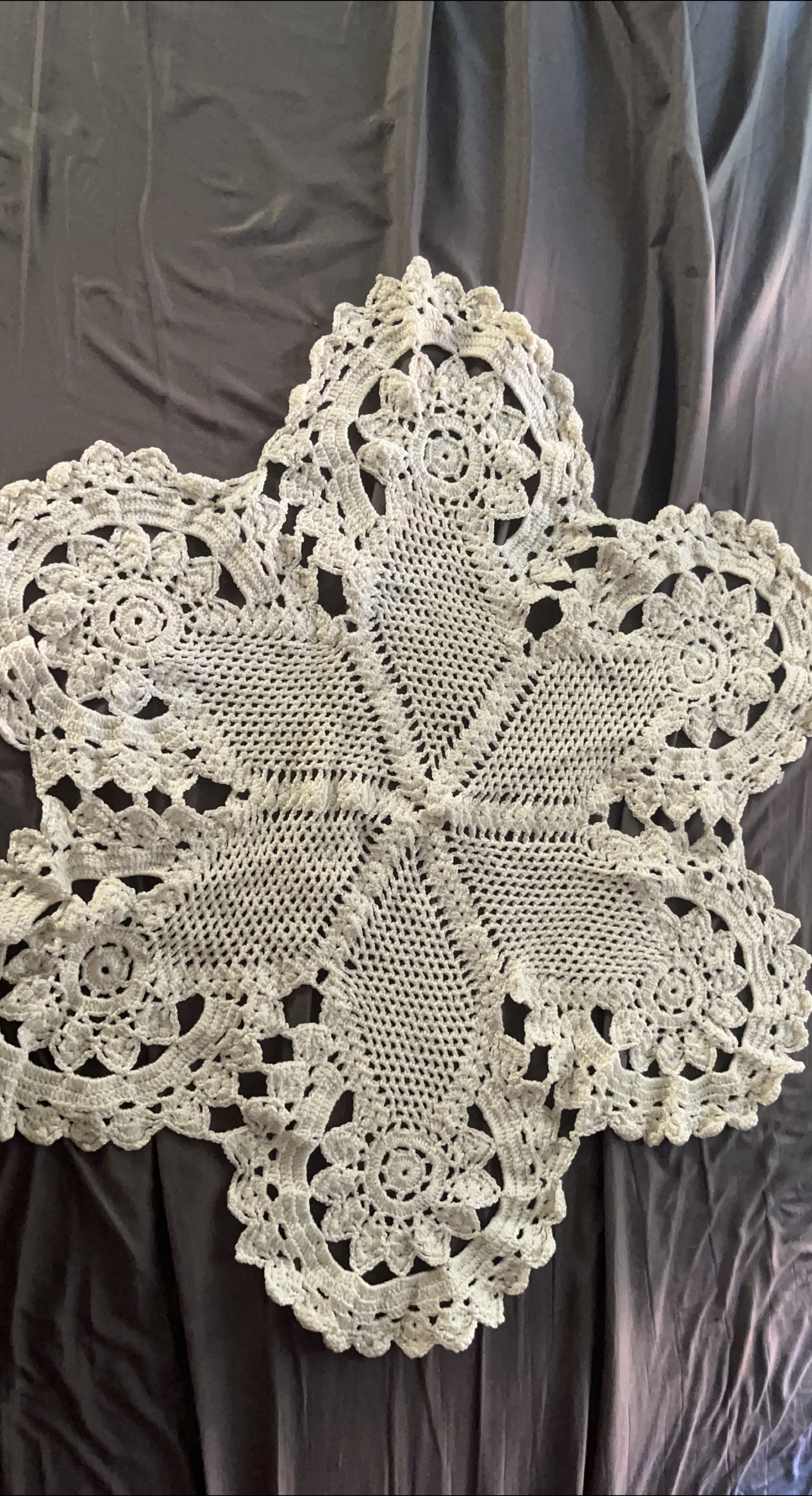 Crocheted White Doily thumbnail