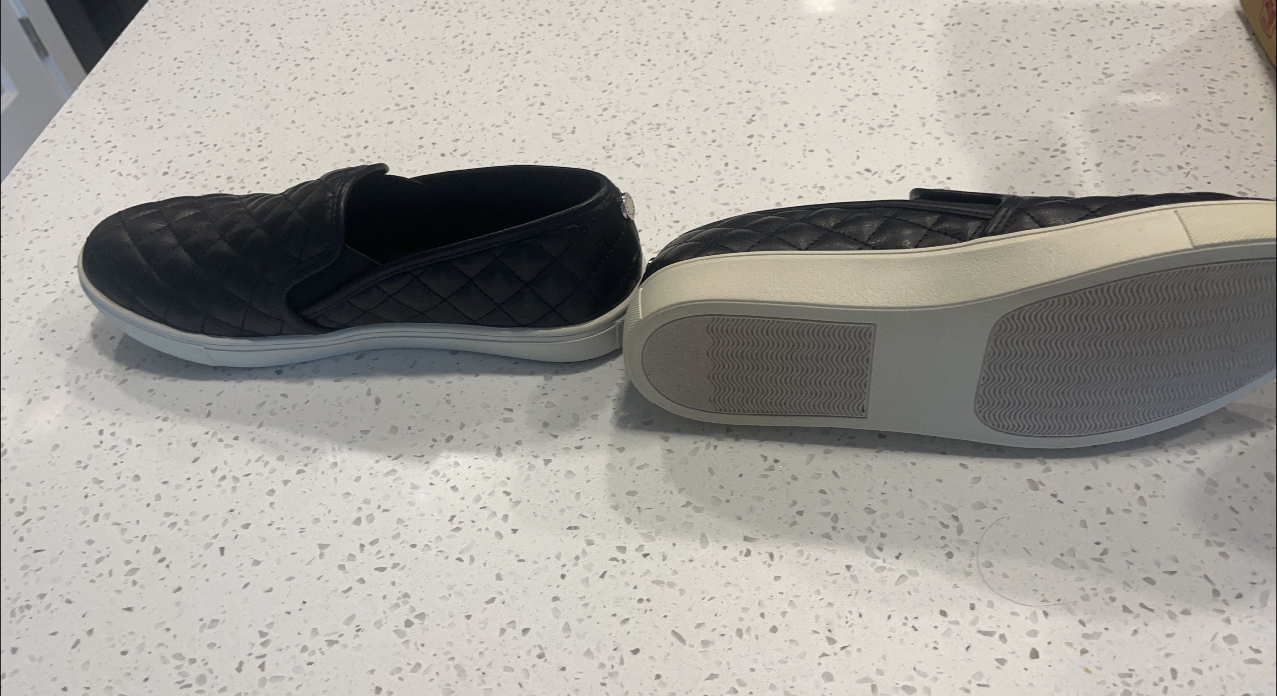 Steve Madden Black Quilted Slip-On Sneakers thumbnail