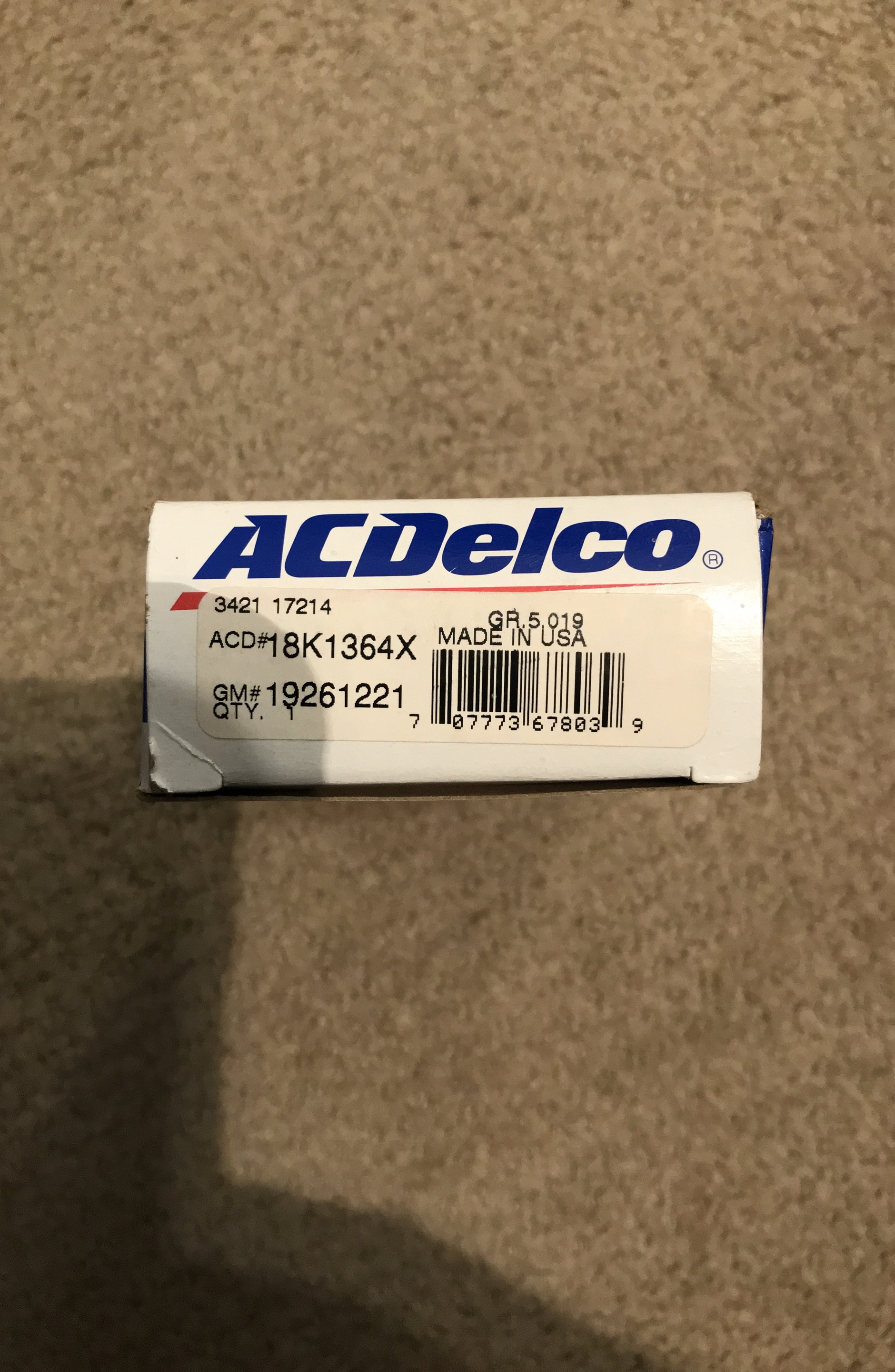ACDelco ACD#18K1364X GM#19261221