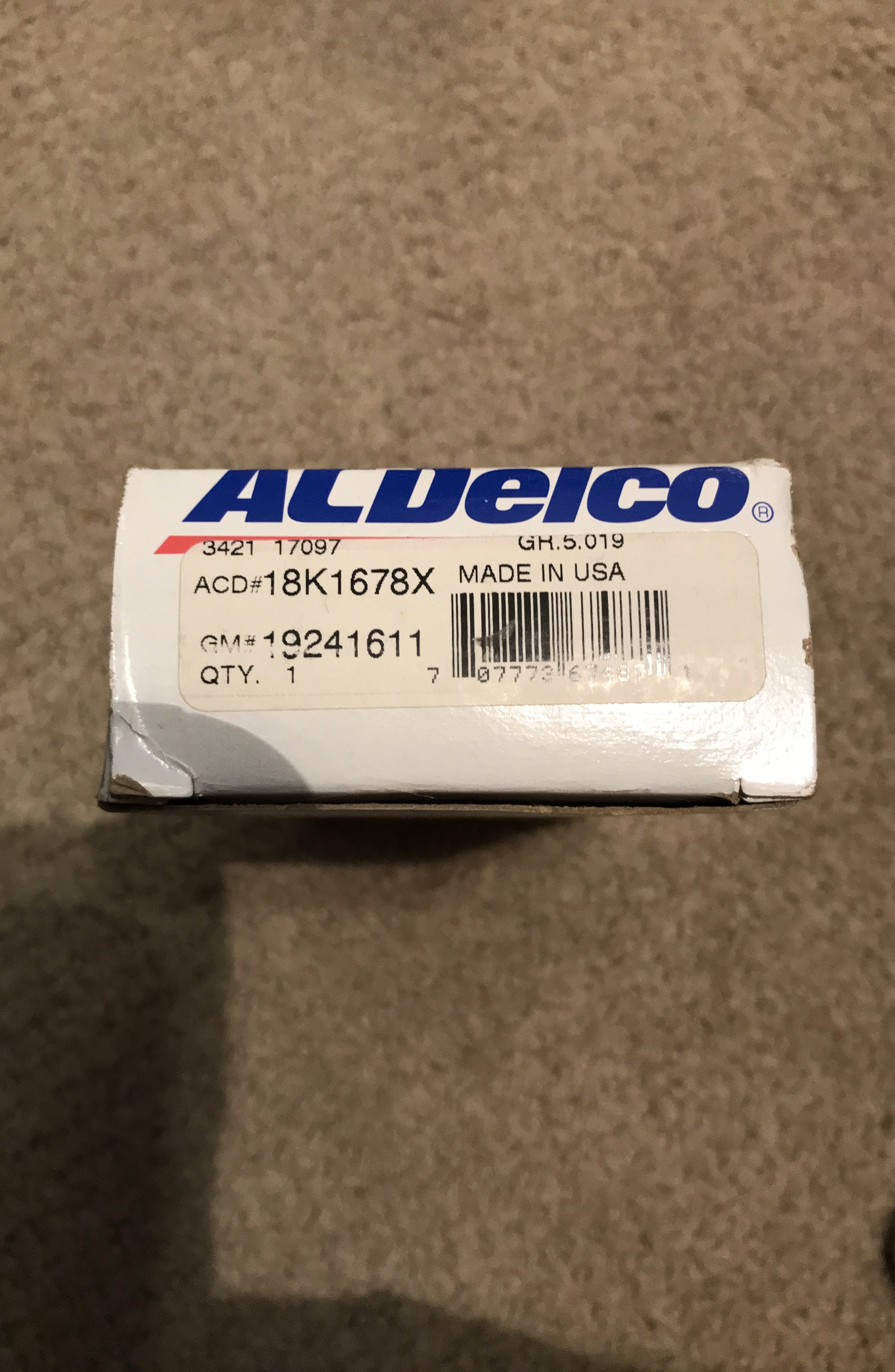 ACDelco ACD#18K1678X Part
