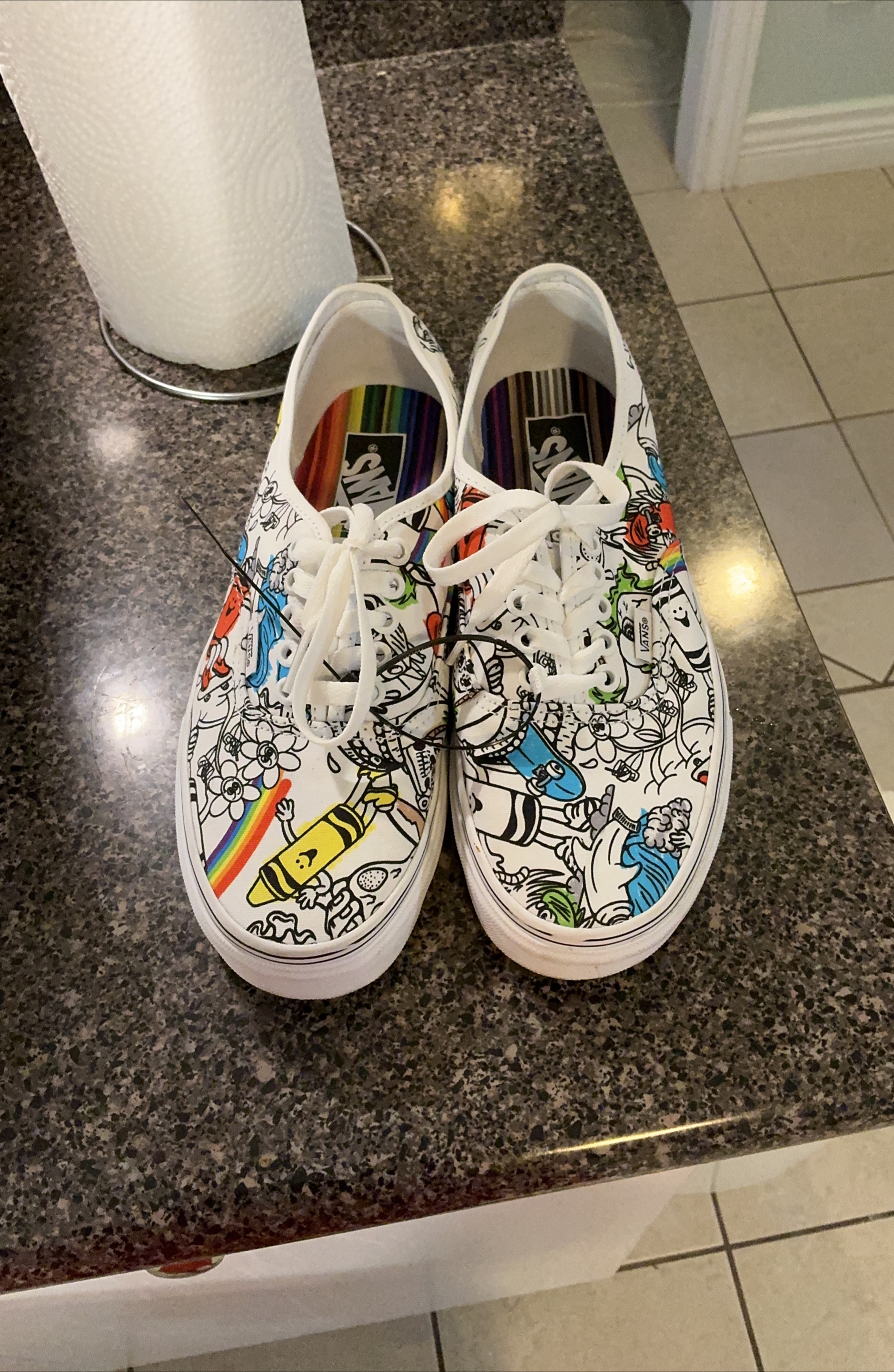 Vans Authentic  white Crayola  Shoes
