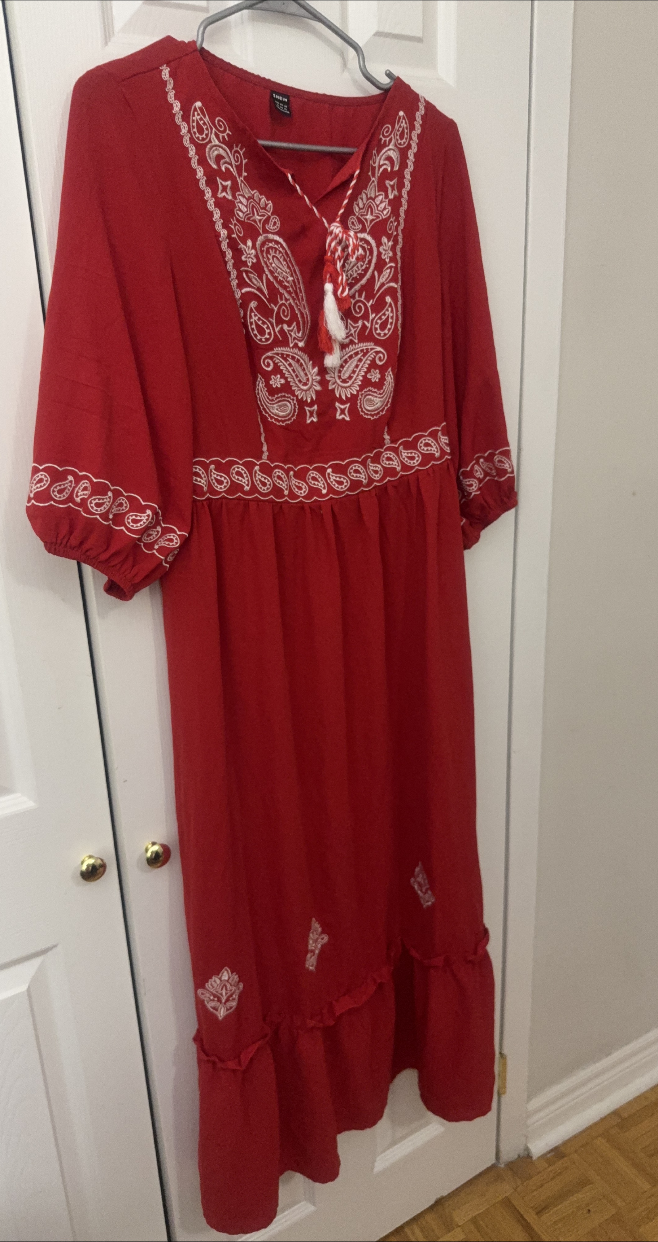 Shein Red Maxi Dress thumbnail