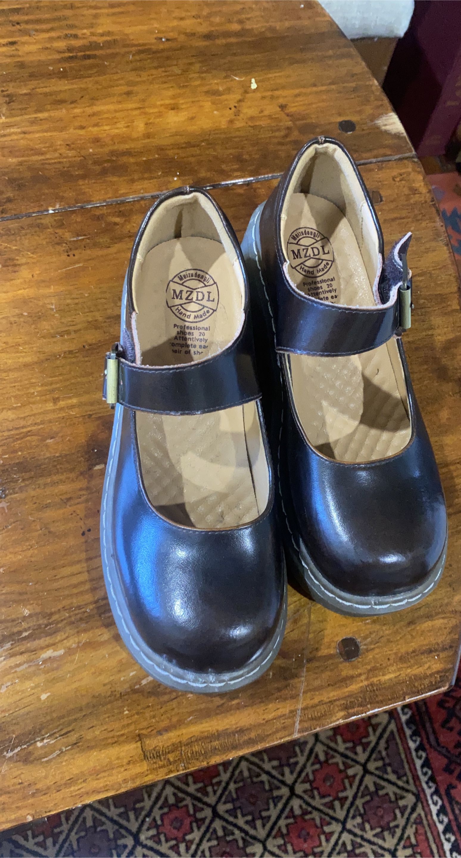 MZDL Brown Mary Jane Shoes thumbnail