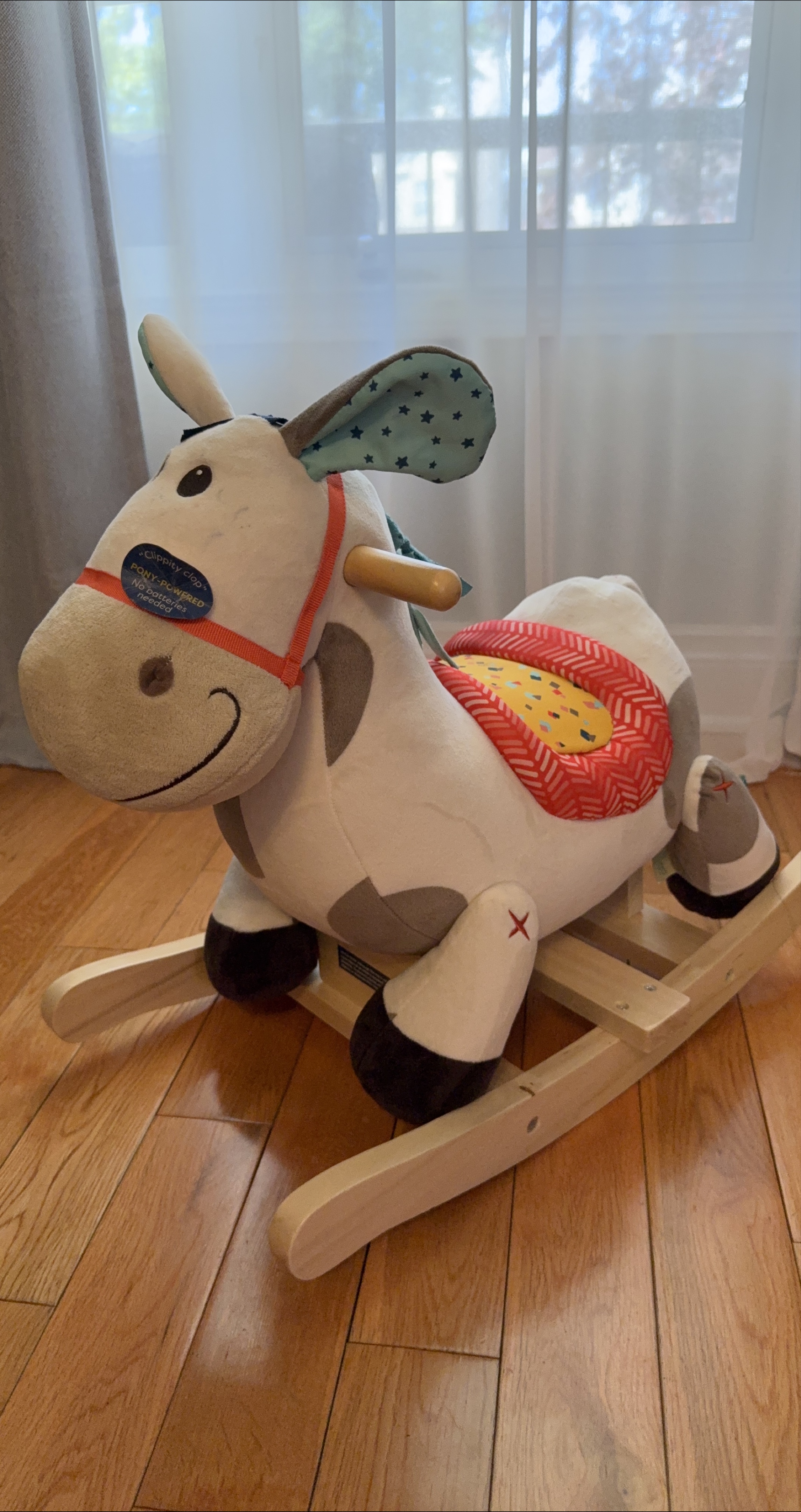 Pottery Barn Kids Plush Rocking Horse thumbnail