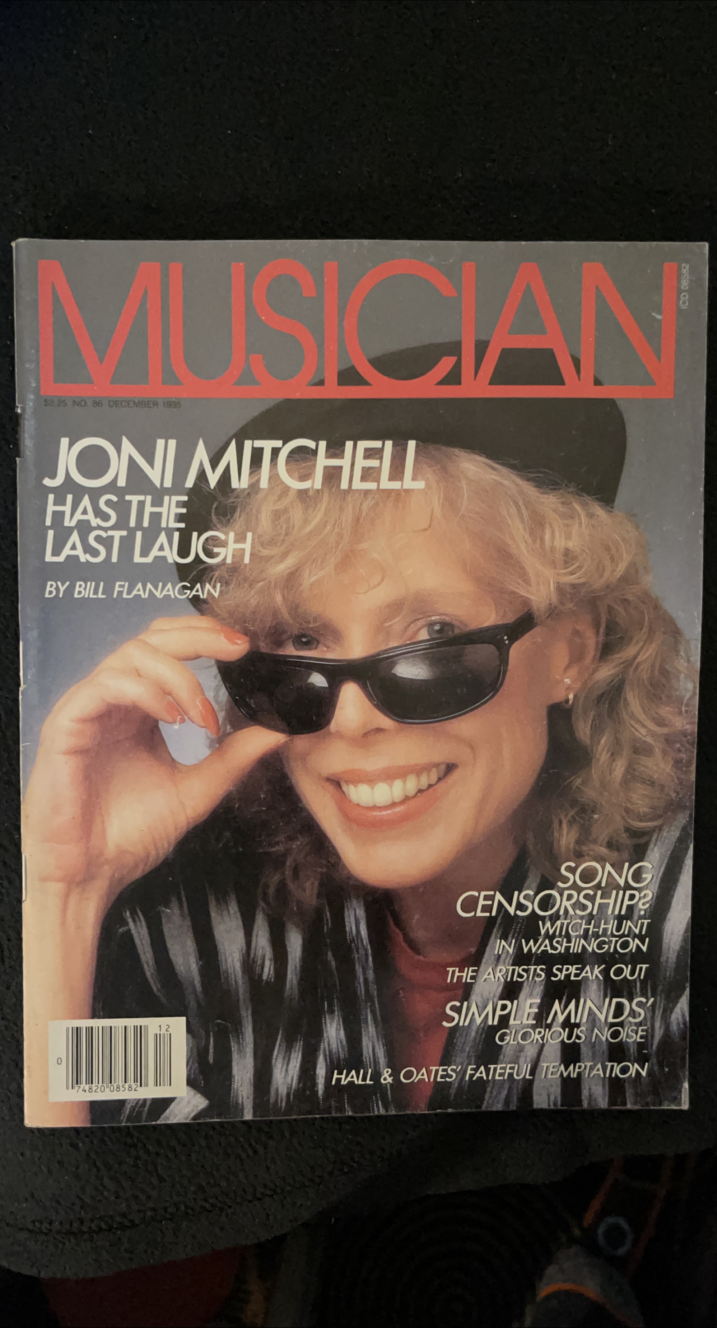 Musician Magazine December 1985 Joni Mitchell thumbnail
