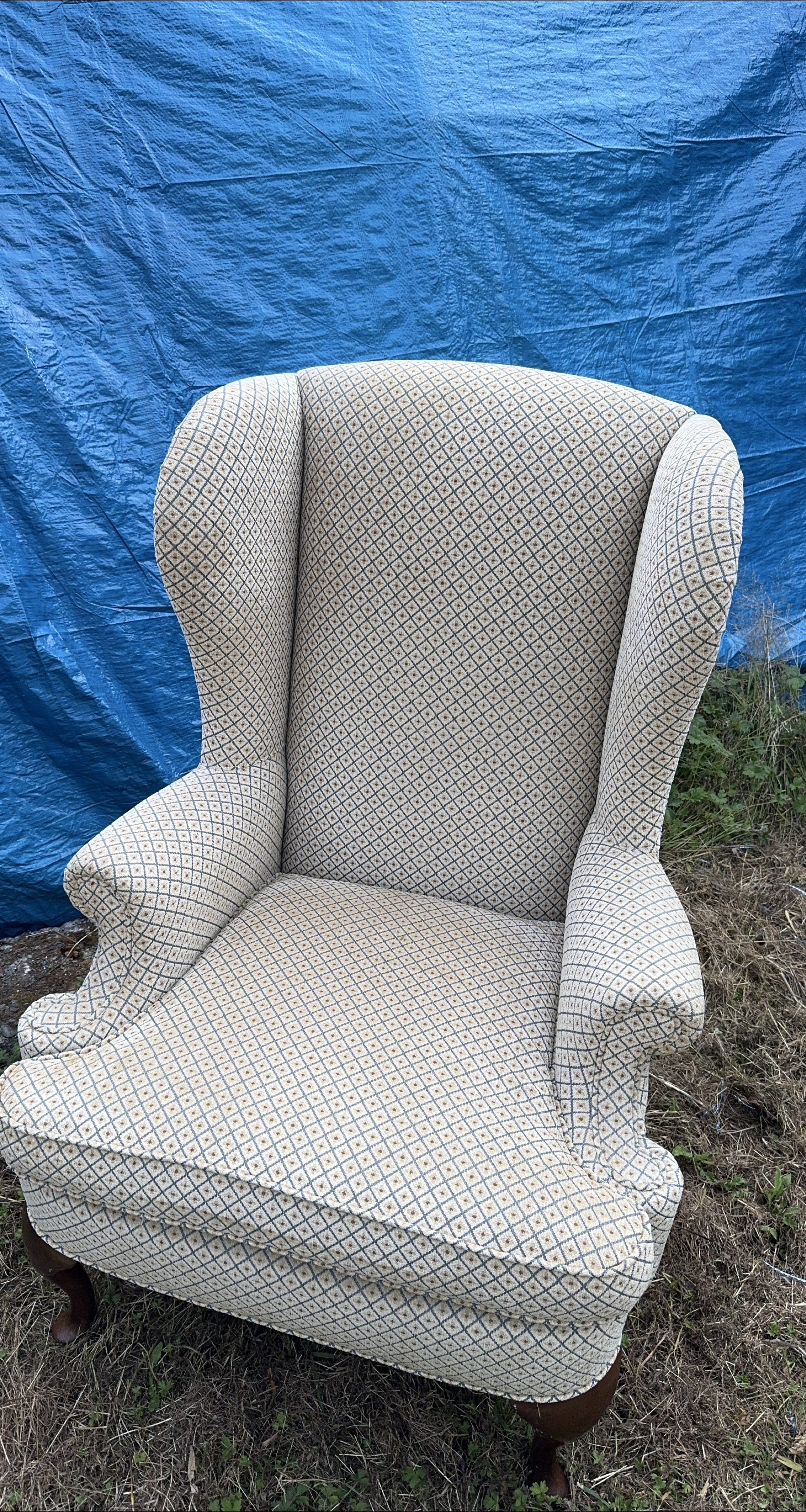 Wingback Armchair - Patterned Fabric thumbnail