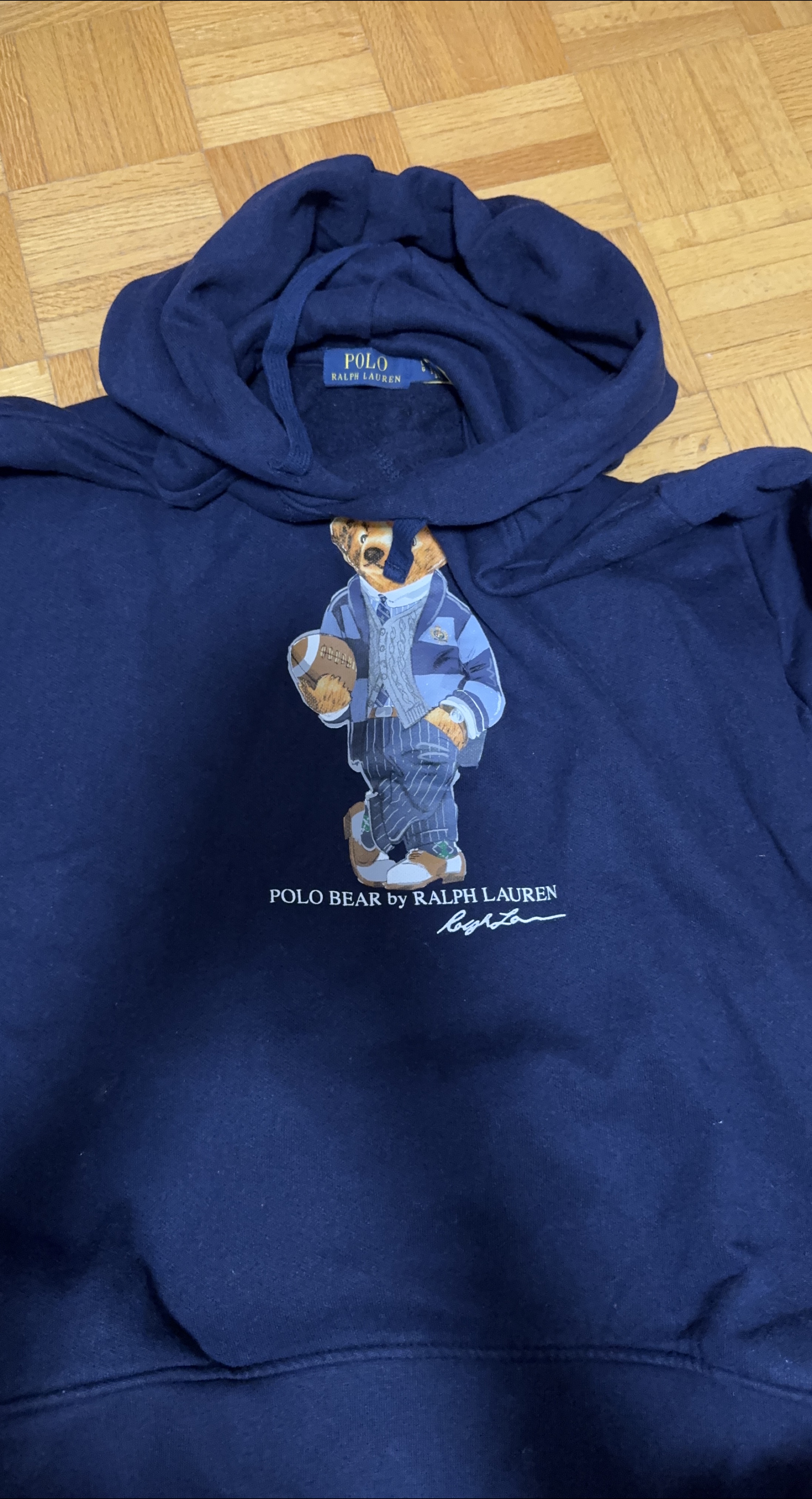 Polo Ralph Lauren Bear Hoodie - Navy thumbnail