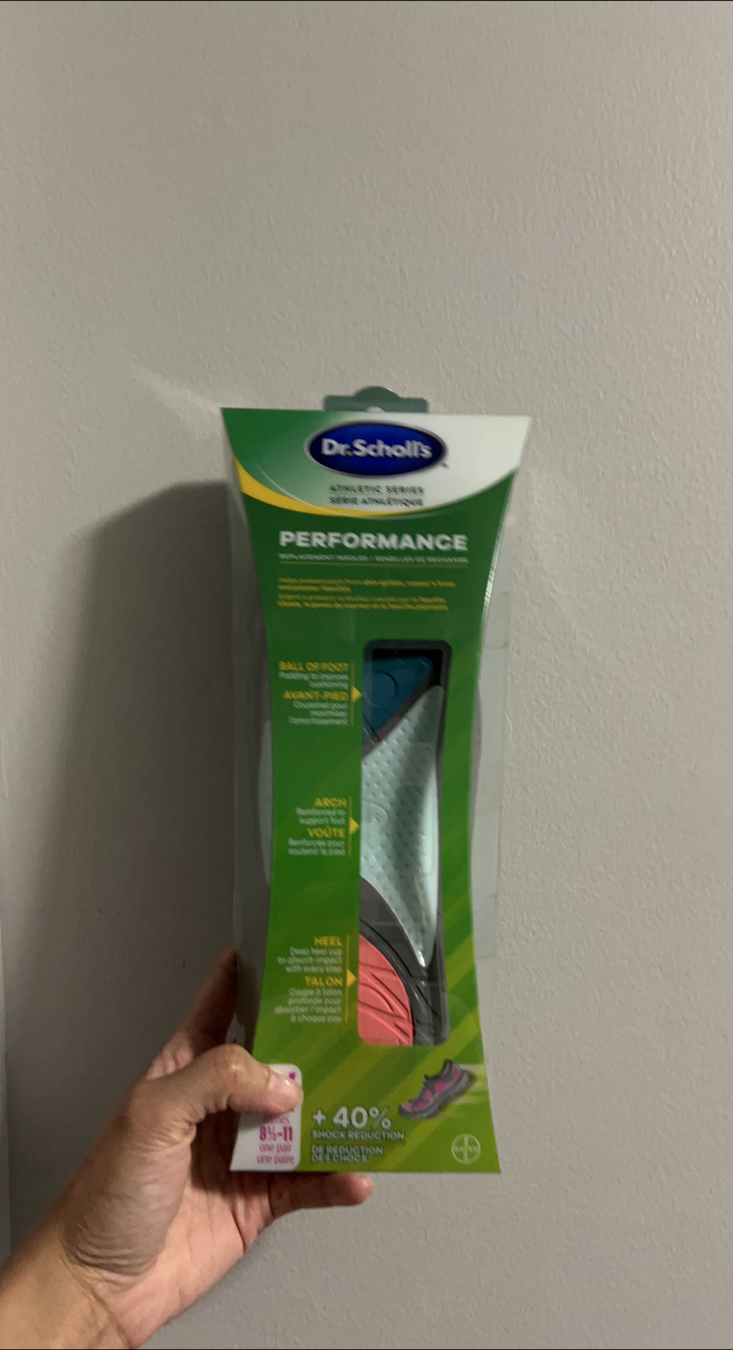 Dr. Scholl's Performance Athletic Series Insoles (Size 8½-11)