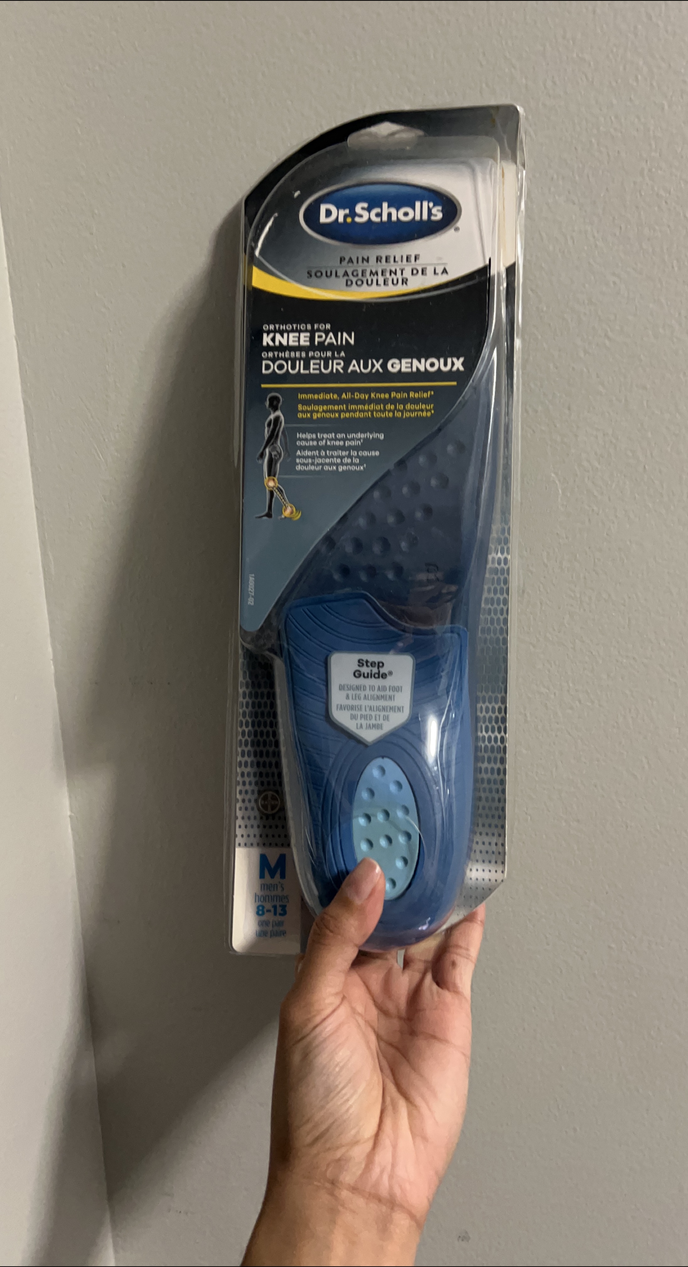 Dr. Scholl's Knee Pain Orthotics - Men's Size 8-13