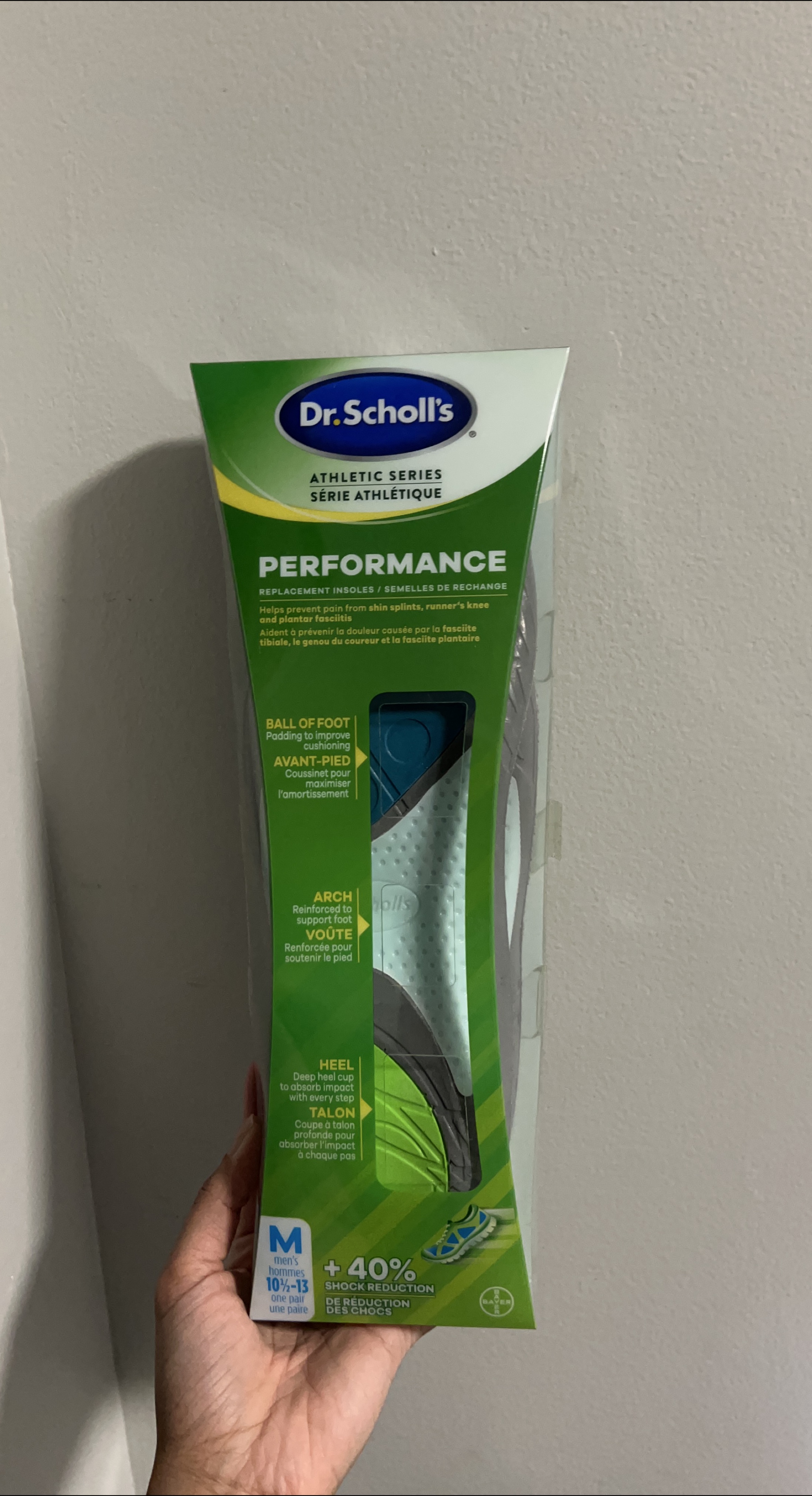 Dr. Scholl's Performance Athletic Series Insoles (Size 10½-13)