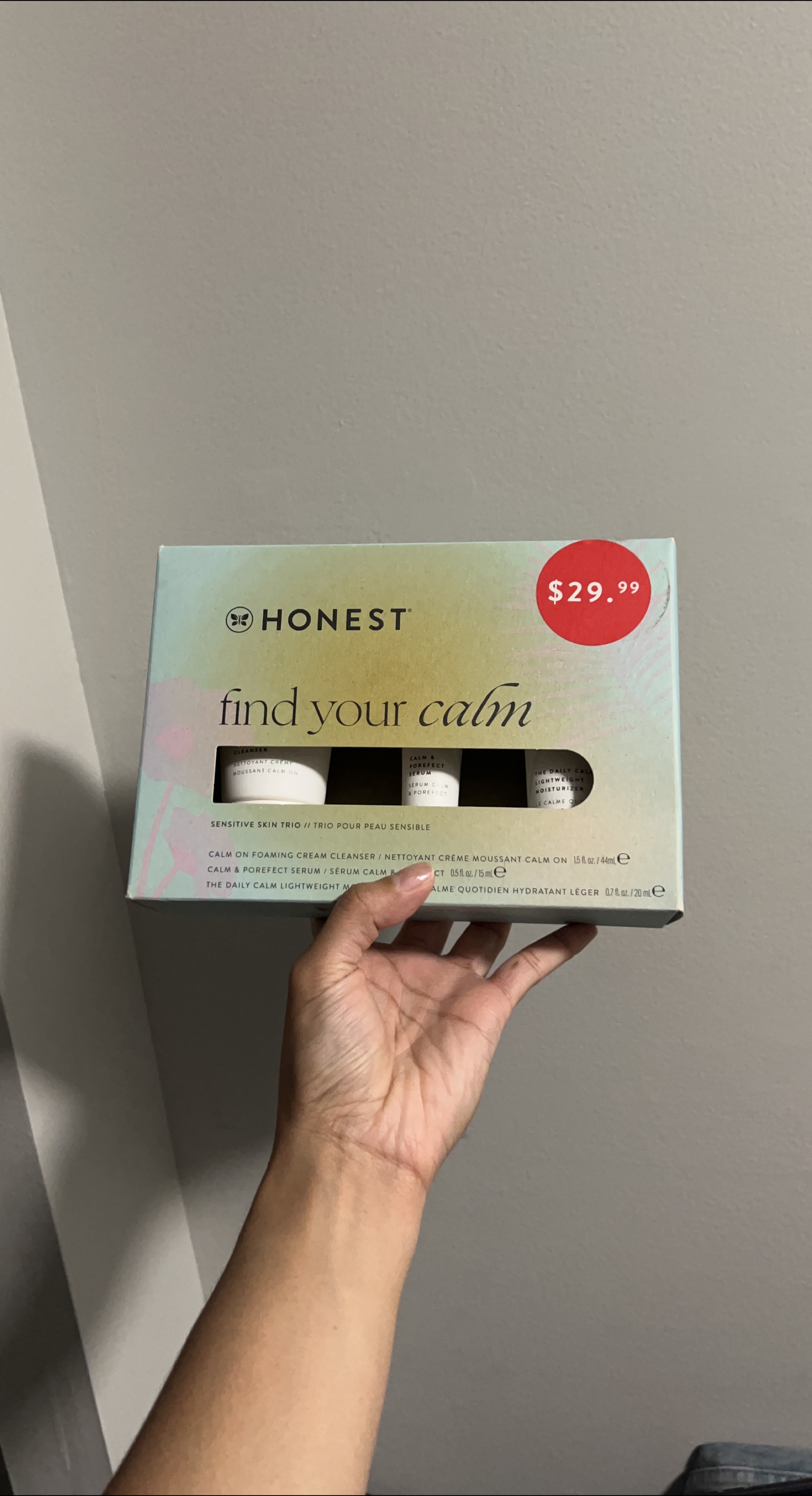 Honest Find Your Calm Sensitive Skin Trio - New