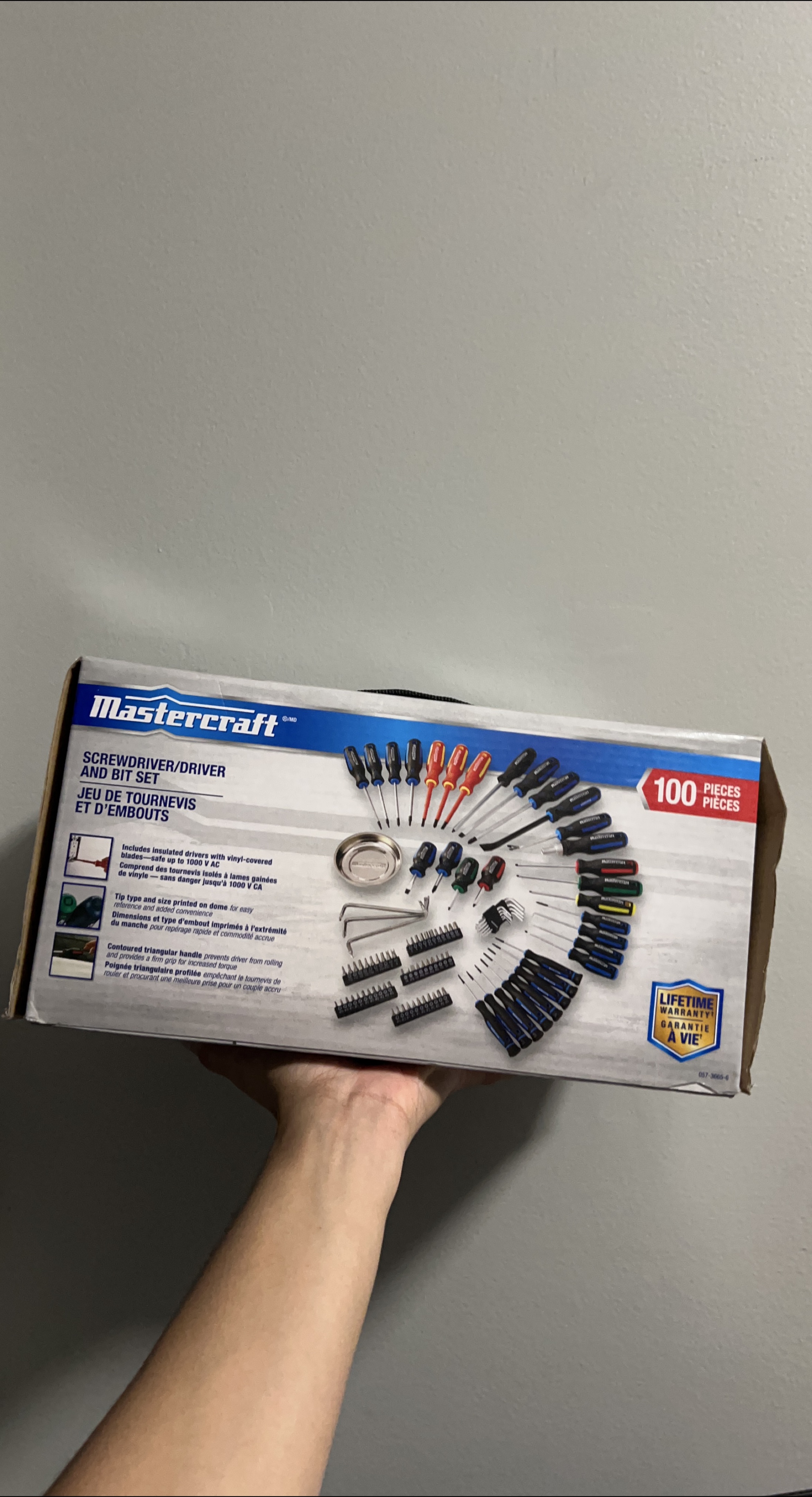 Mastercraft Screwdriver/Driver and Bit Set - 100 Pieces