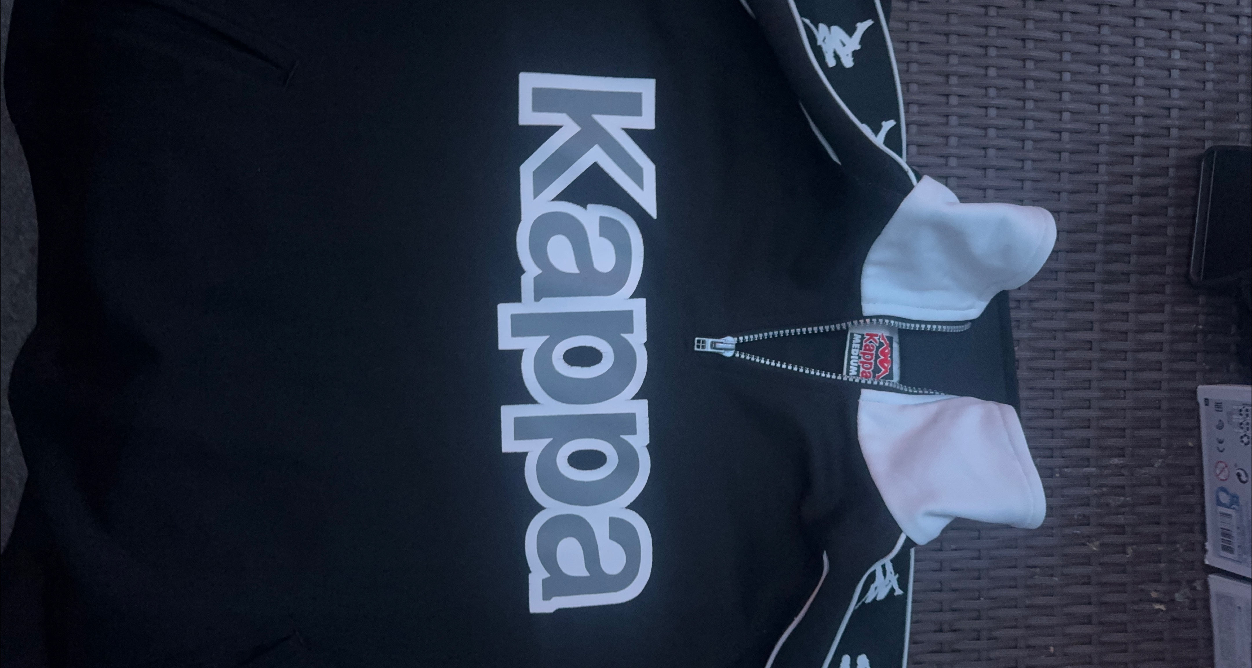 Rare Vintage Kappa Black & White Zip-Up Jacket - Size Medium thumbnail