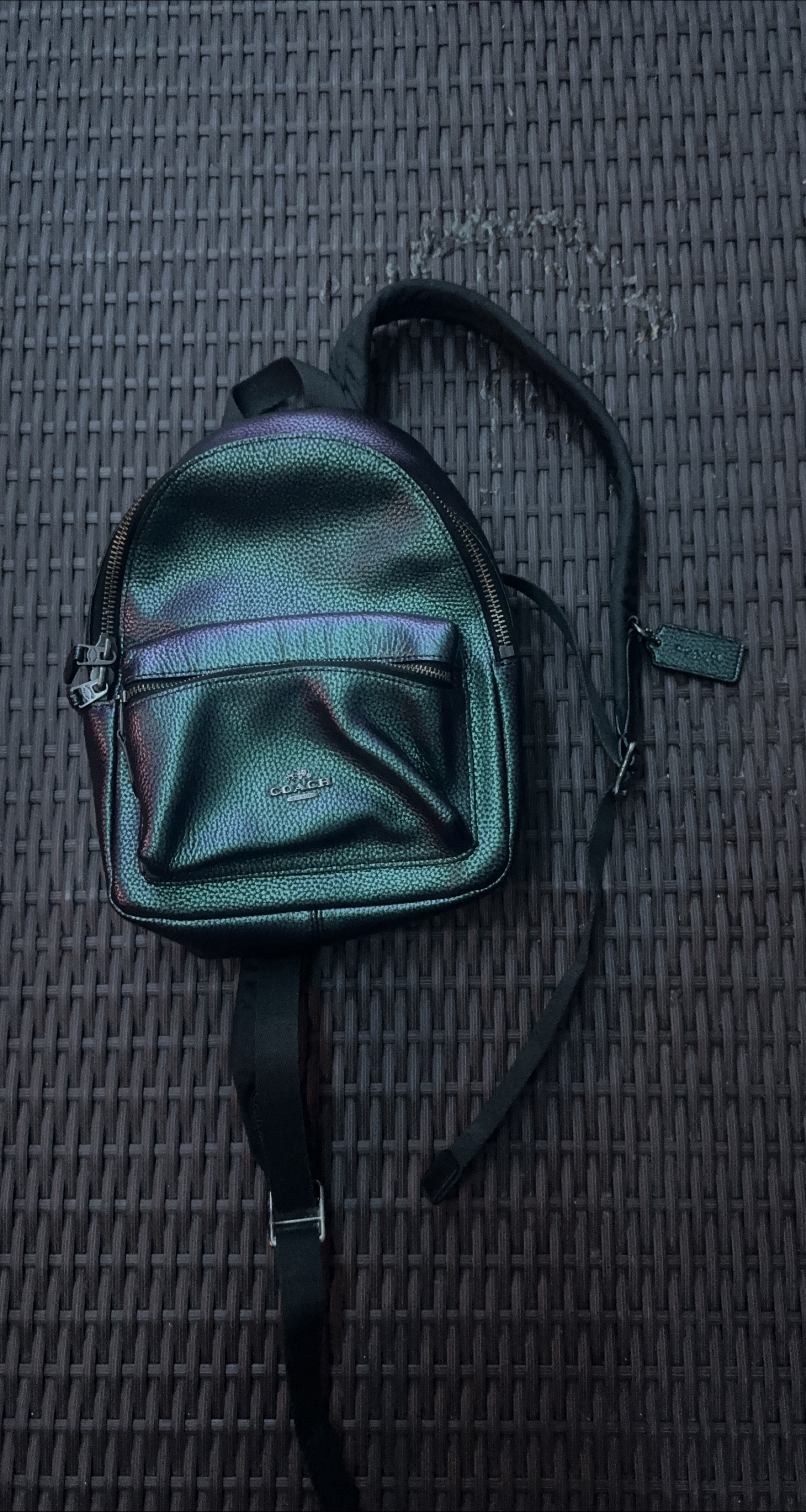 Coach hologram Leather Mini Backpack thumbnail