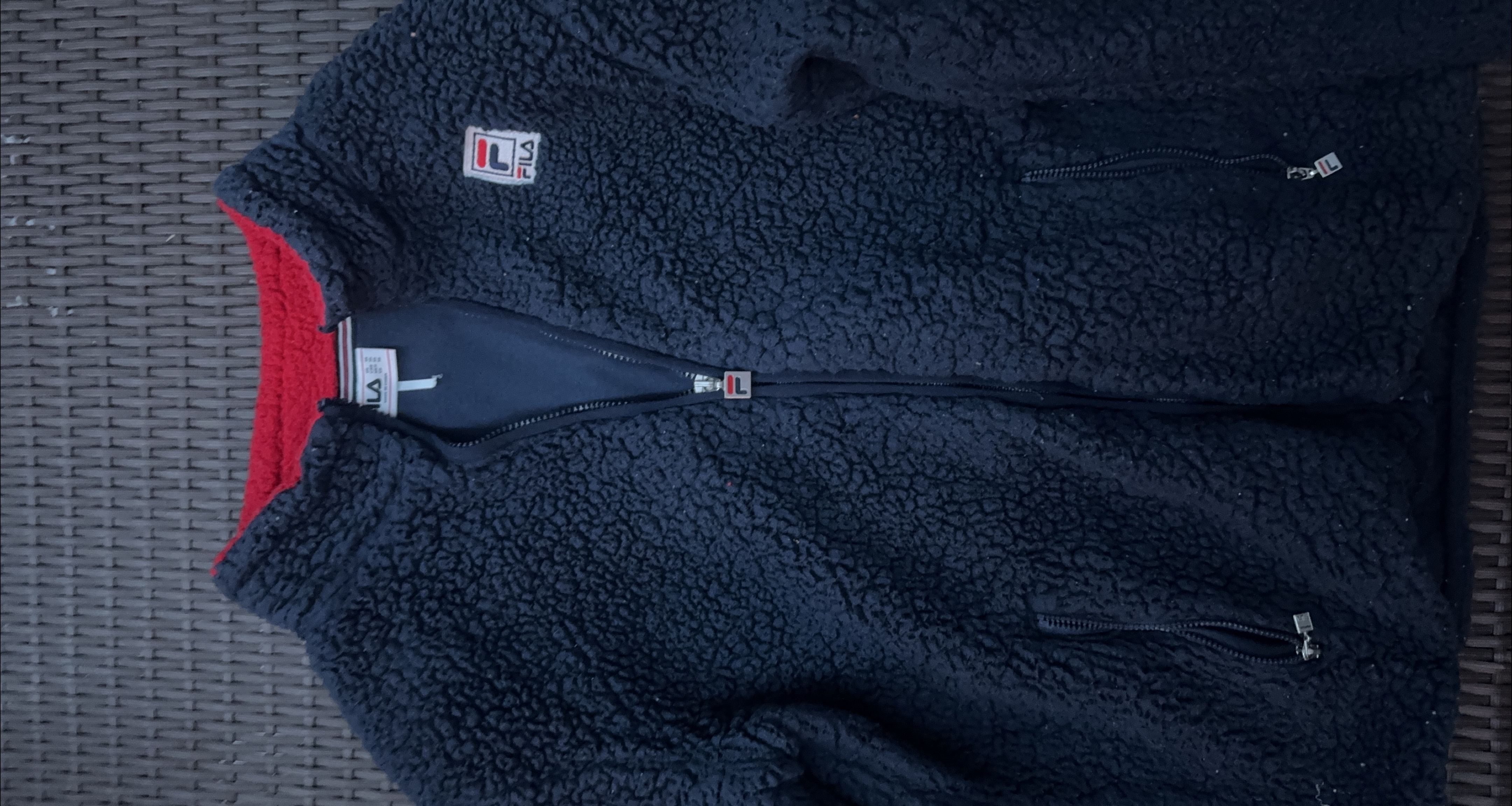 Rare Vintage Fila Fur Fleece Jacket LARGE thumbnail