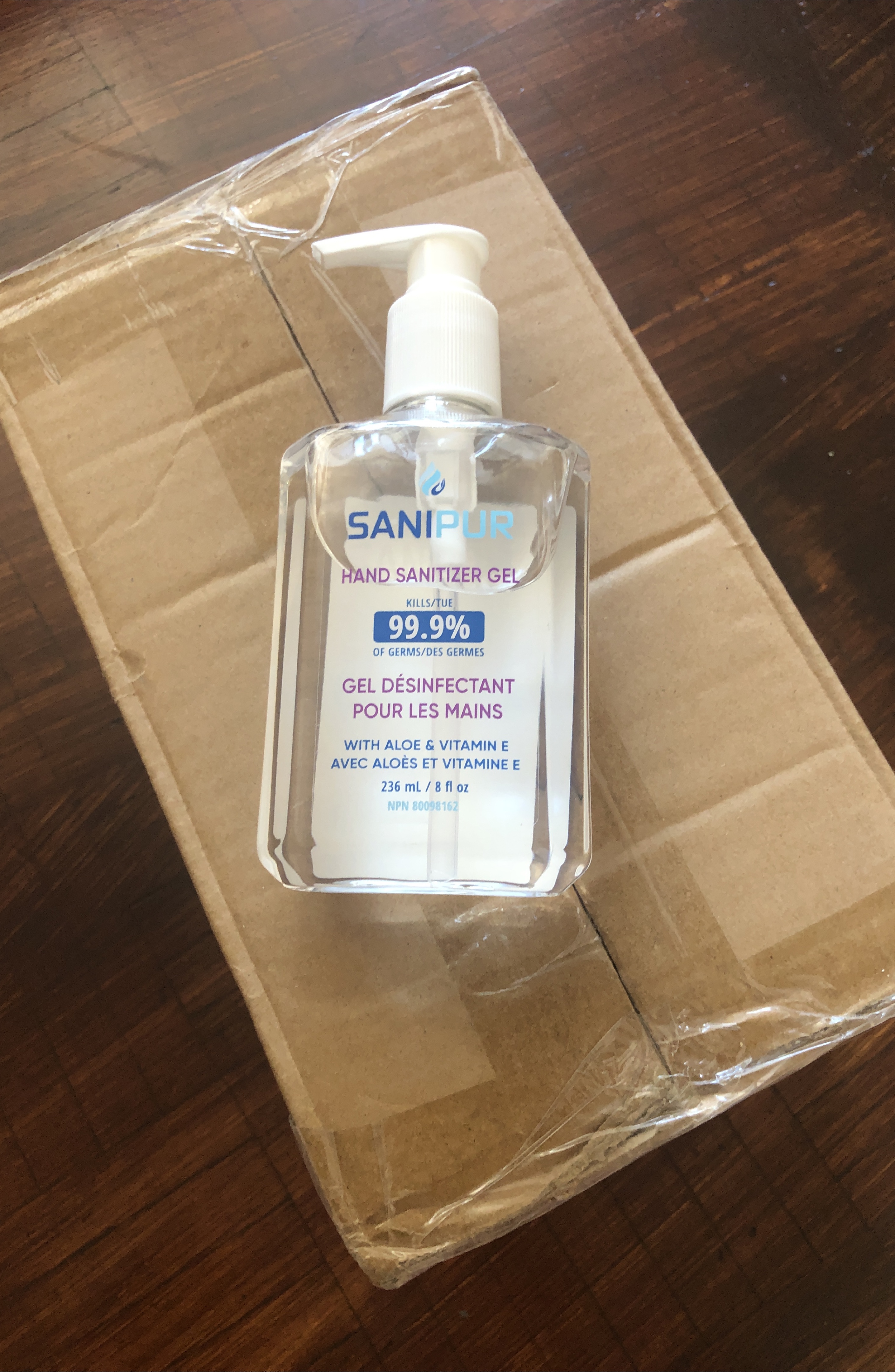 12 Sanipur Hand Sanitizer Gel - 236 mL thumbnail