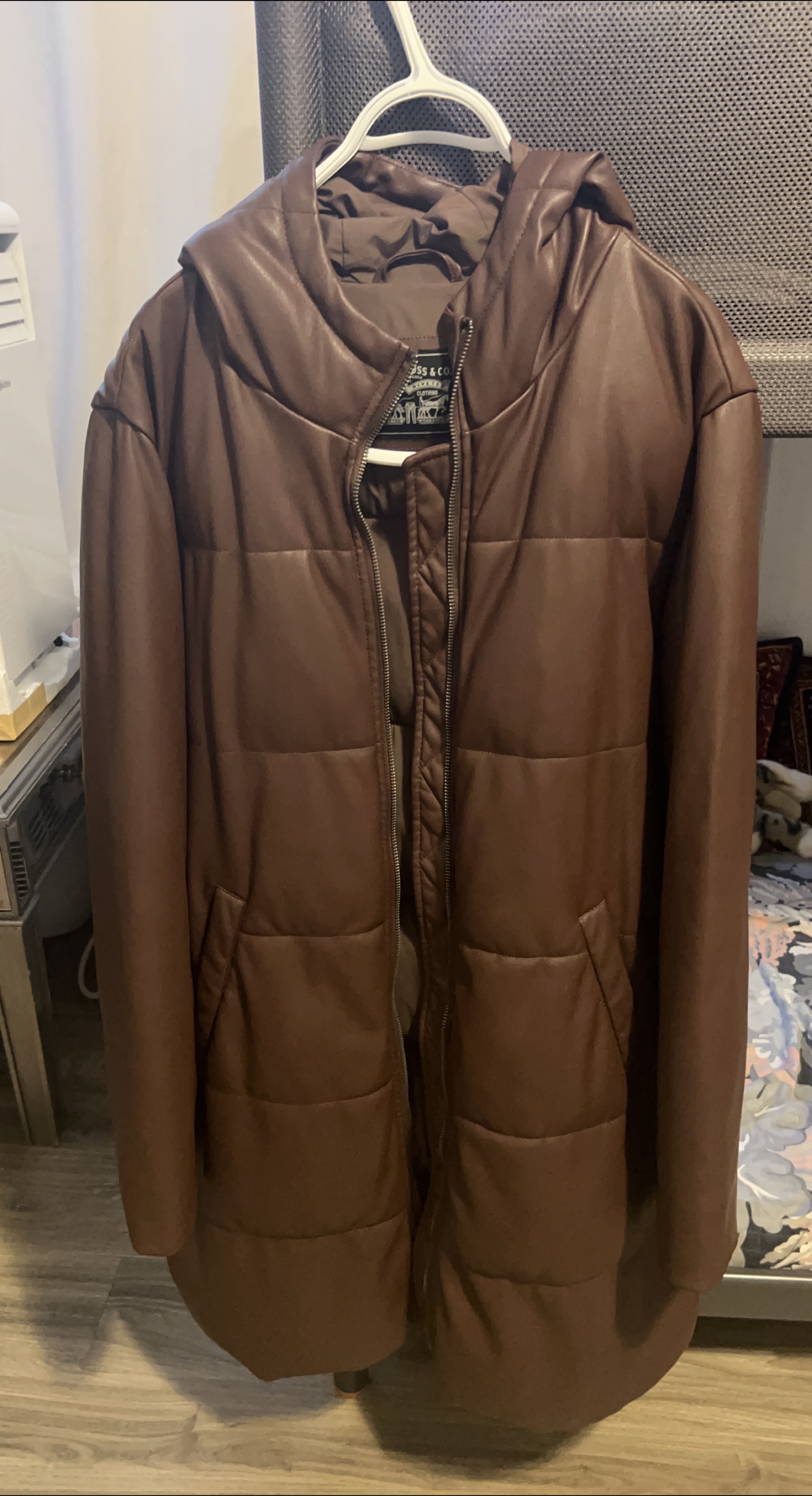Levi's & Co Brown Hooded Puffer Coat thumbnail