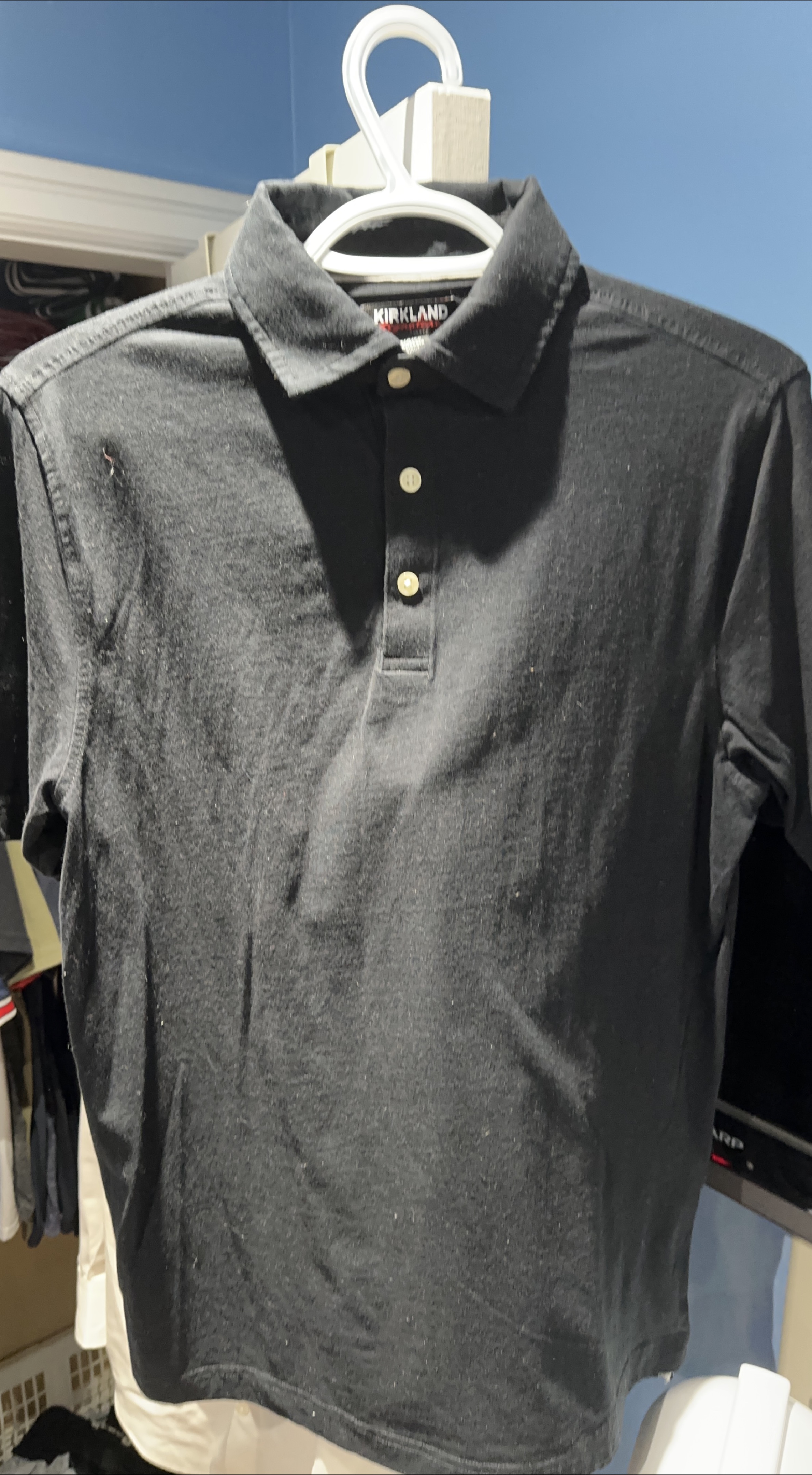 Kirkland Signature Black Polo Shirt thumbnail