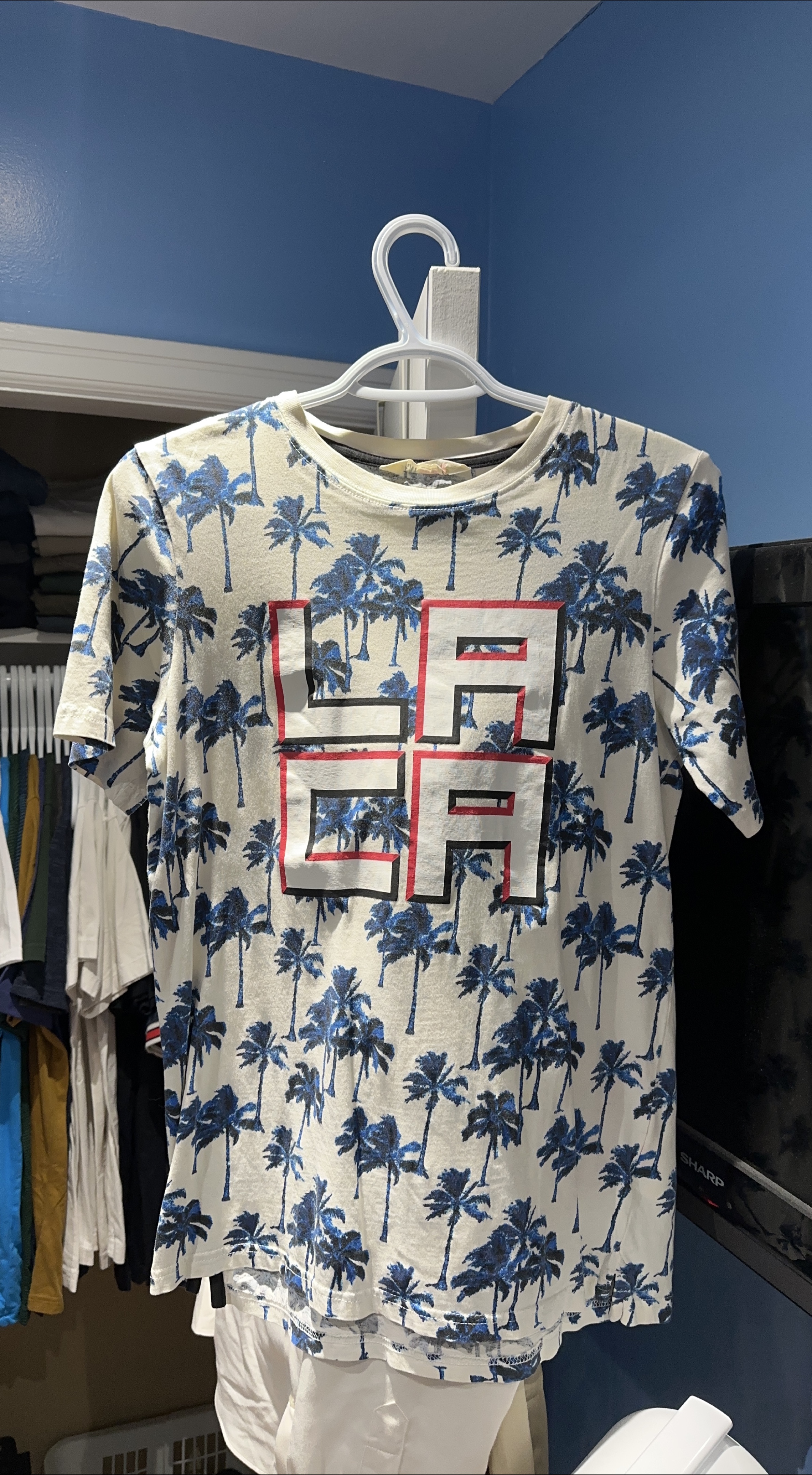 Men's T-Shirt with Palm Tree Print thumbnail