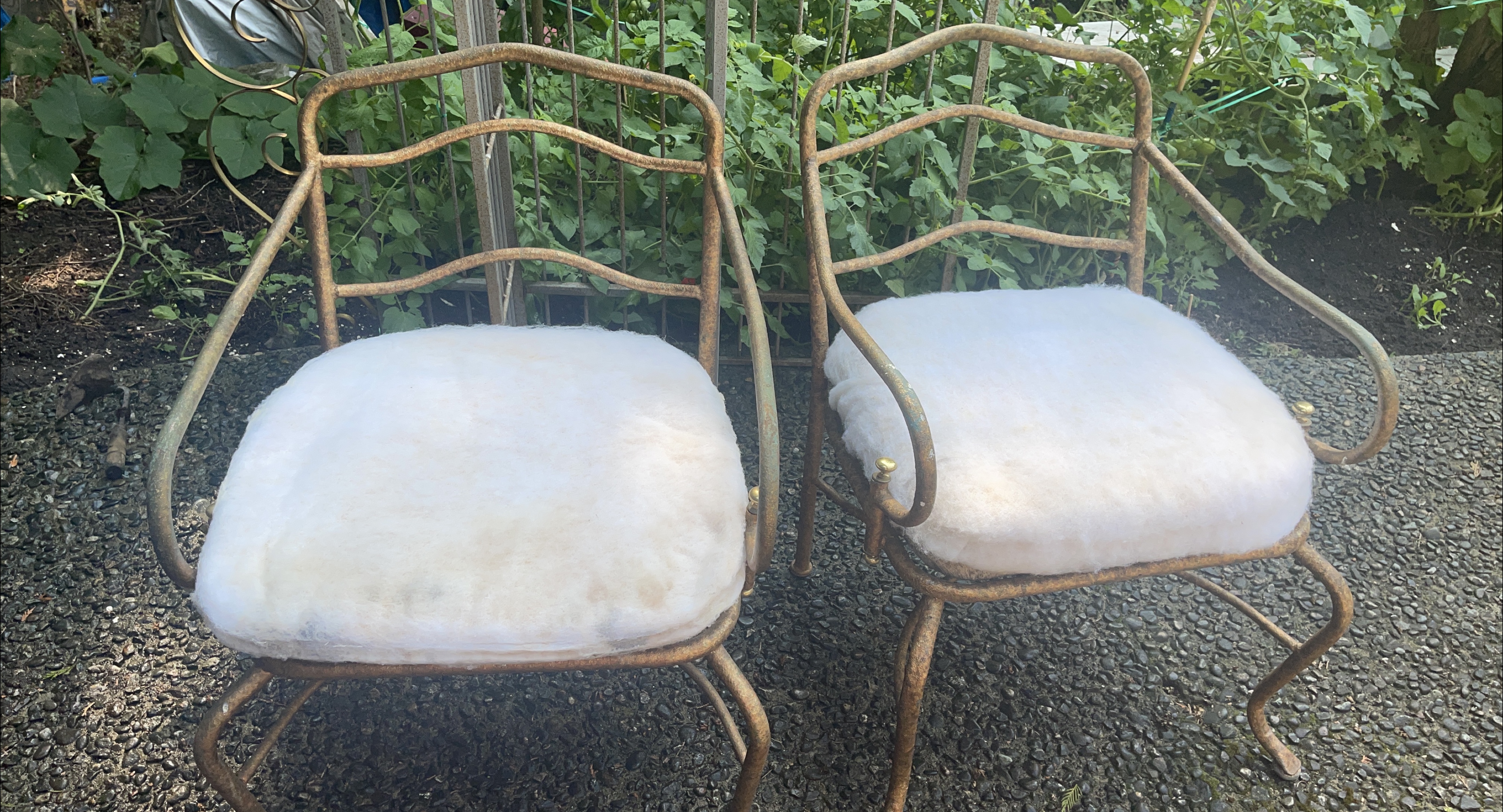 Gold Metal Chairs thumbnail