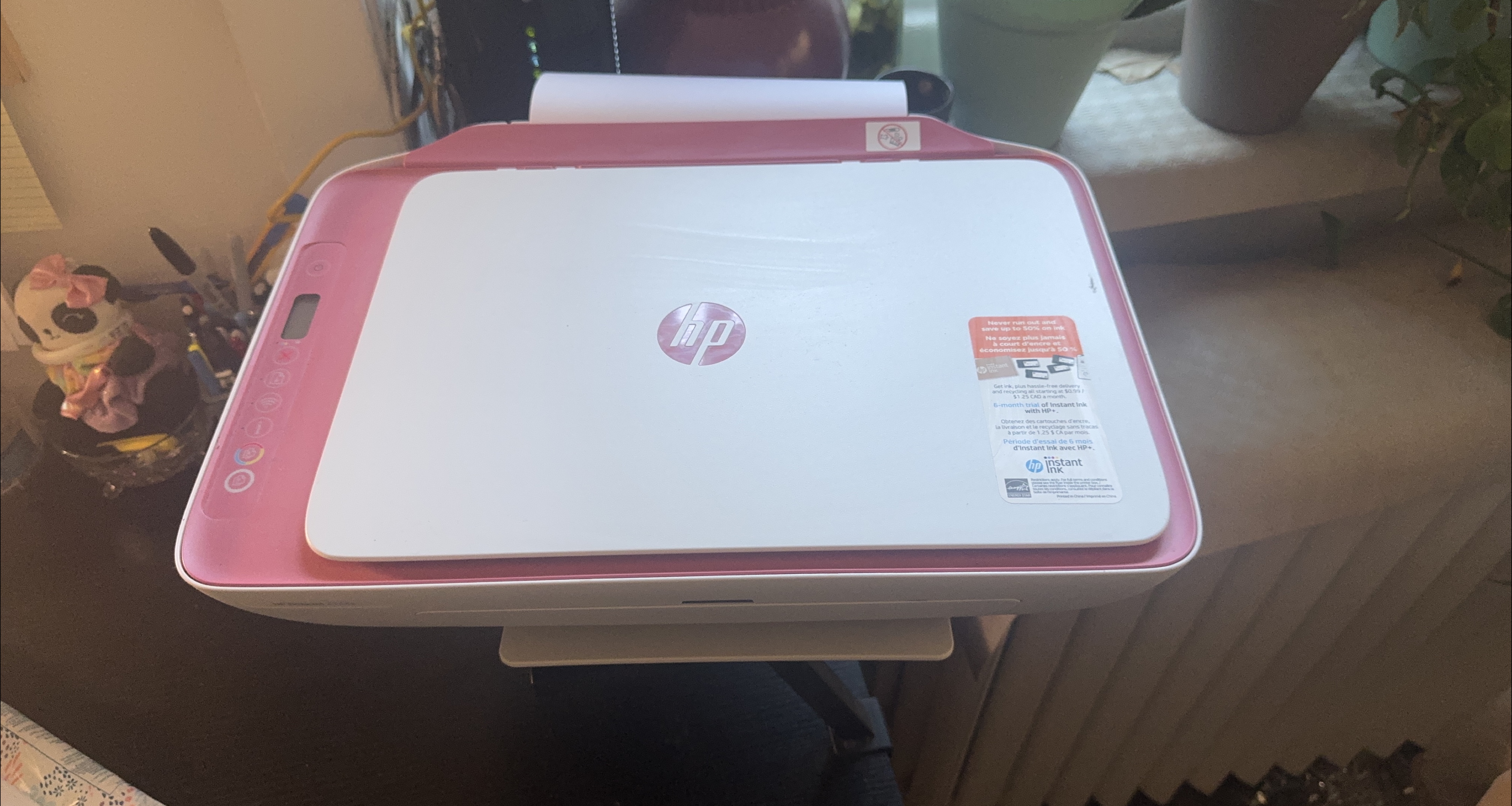 HP Printer - Pink and White