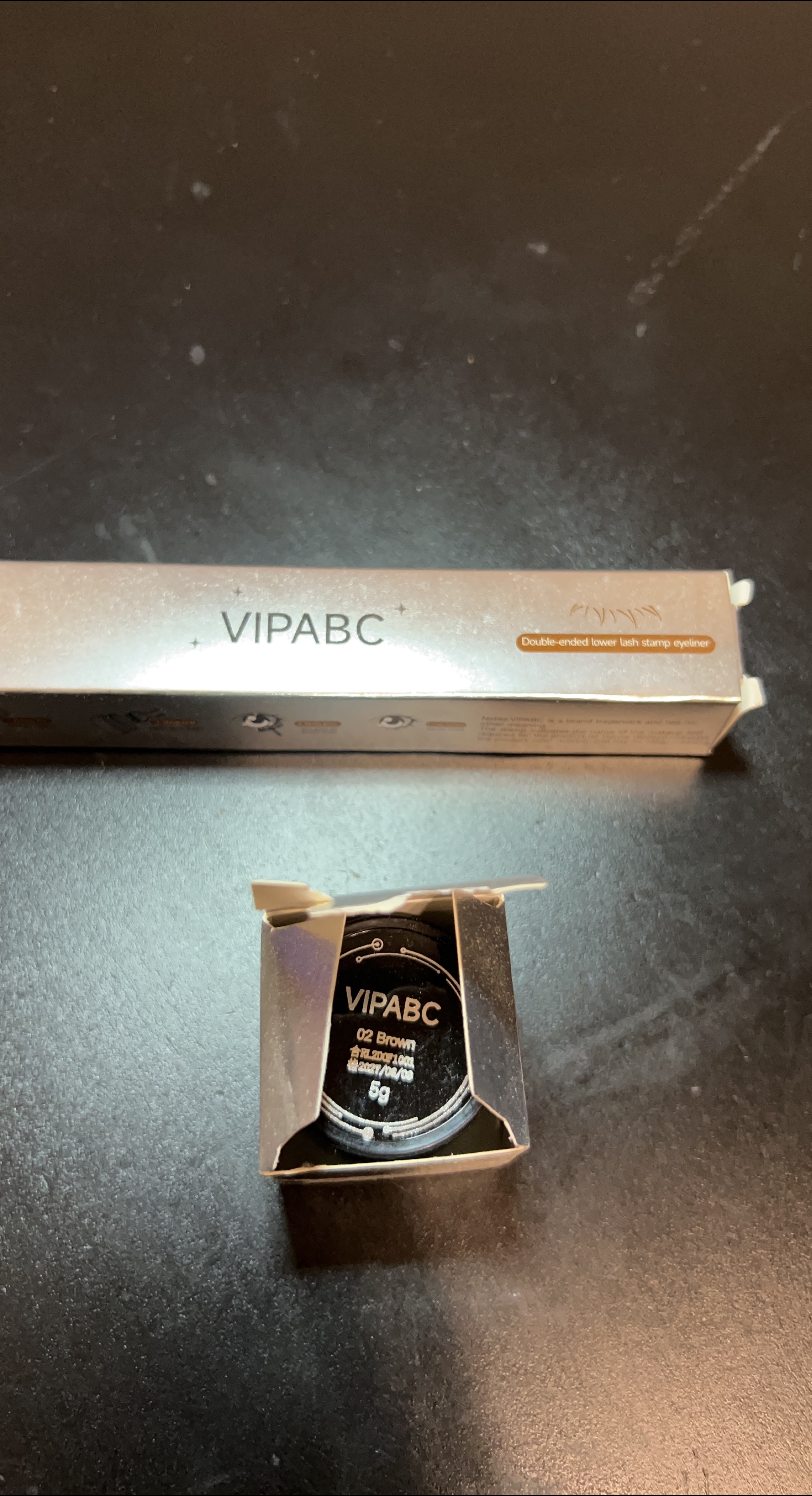 VIPABC Double-ended Lower Lash Stamp Eyeliner - Brown thumbnail
