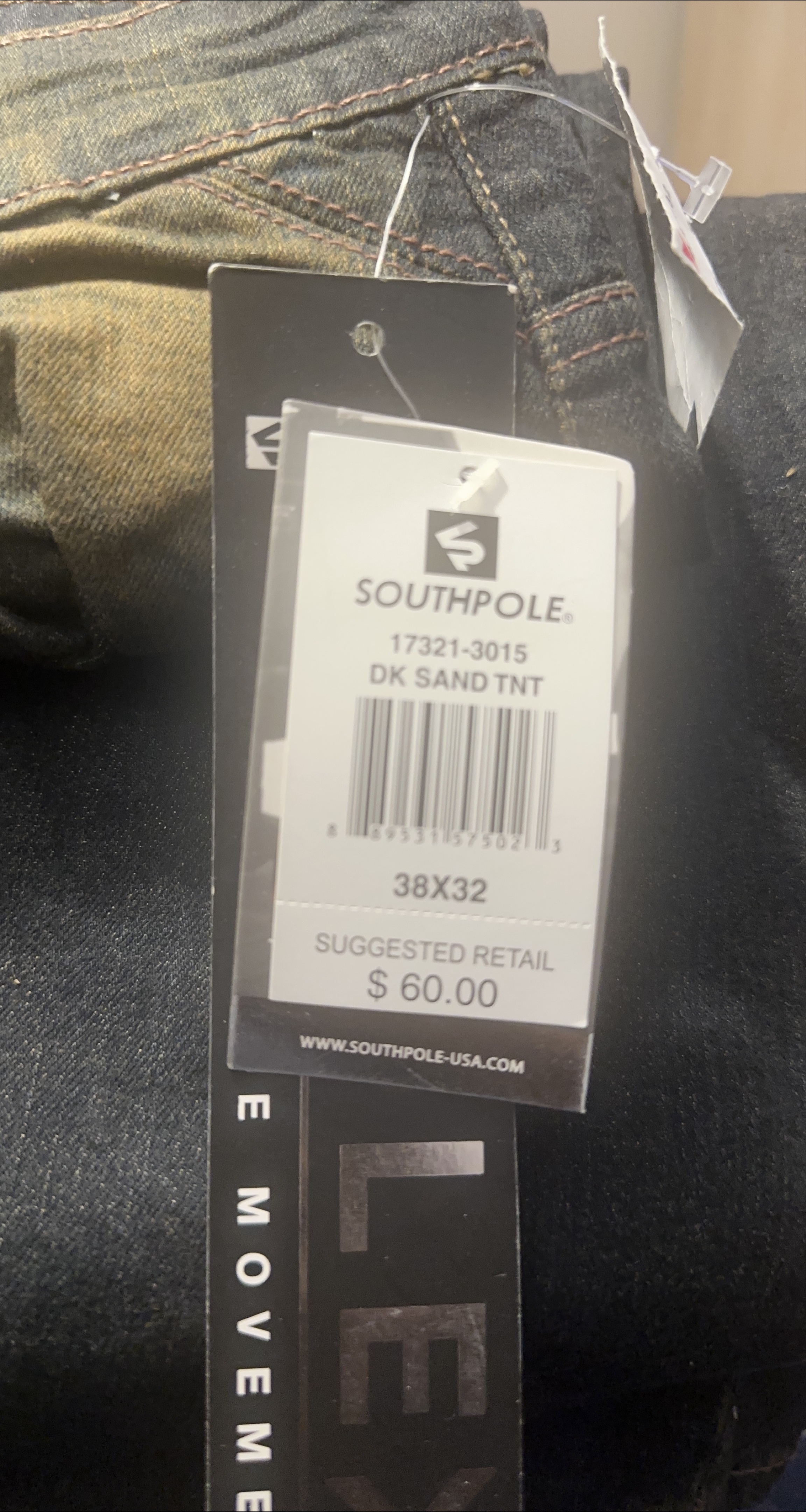 Southpole Jeans, 38x32, DK Sand TNT thumbnail