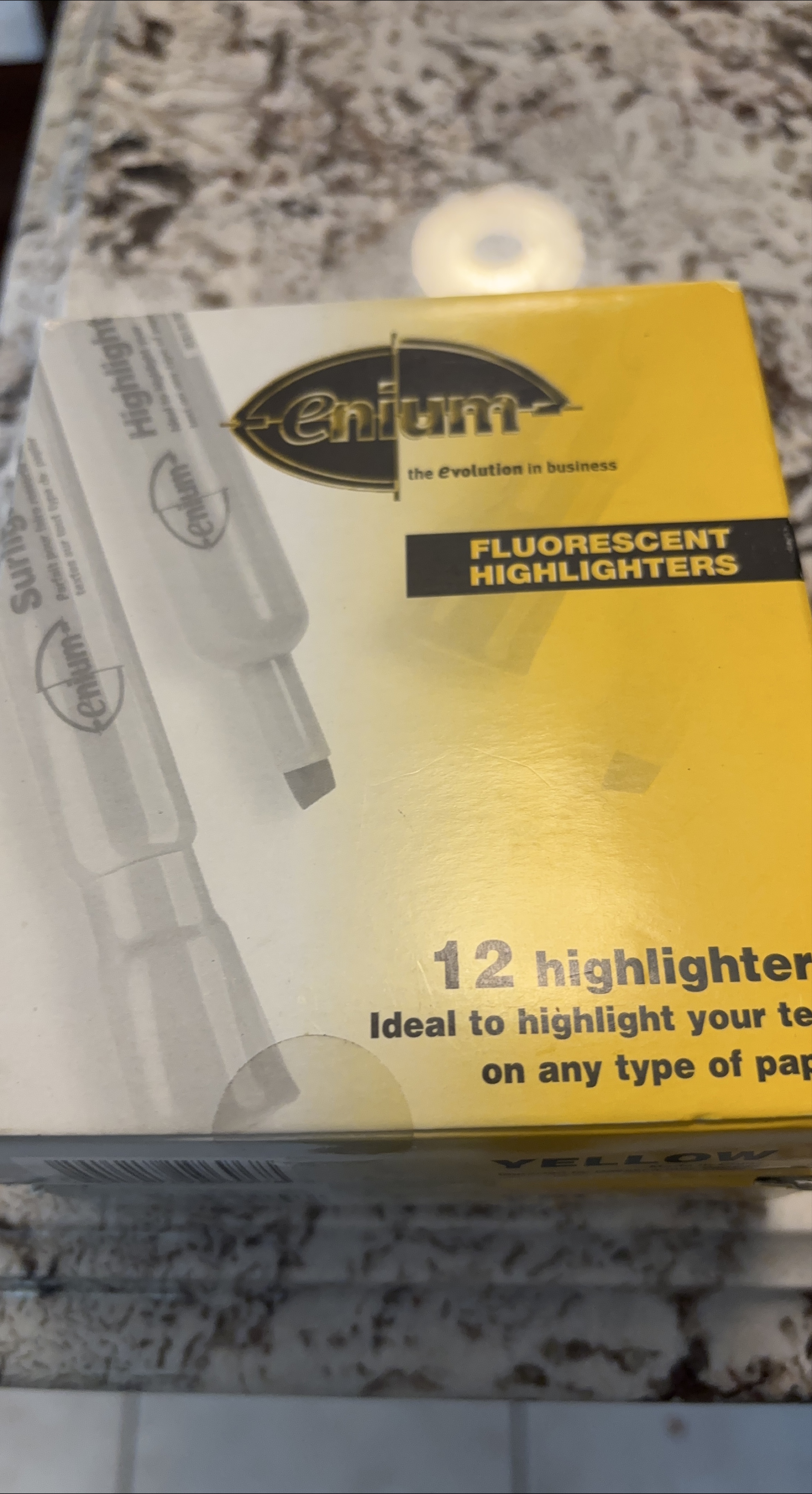 Enium Fluorescent Highlighters - 12 Pack thumbnail