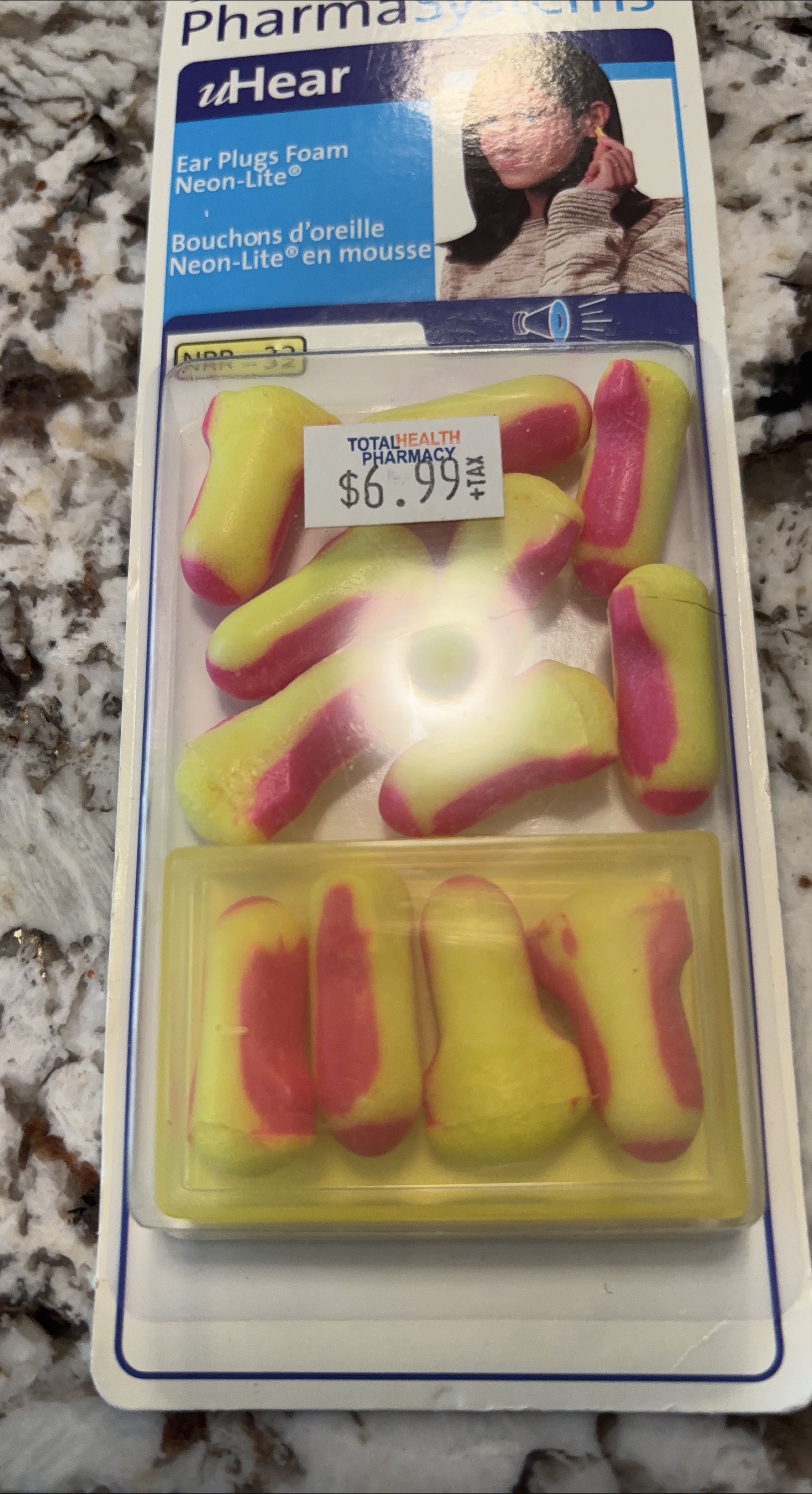 uHear Neon-Lite Ear Plugs - New! thumbnail