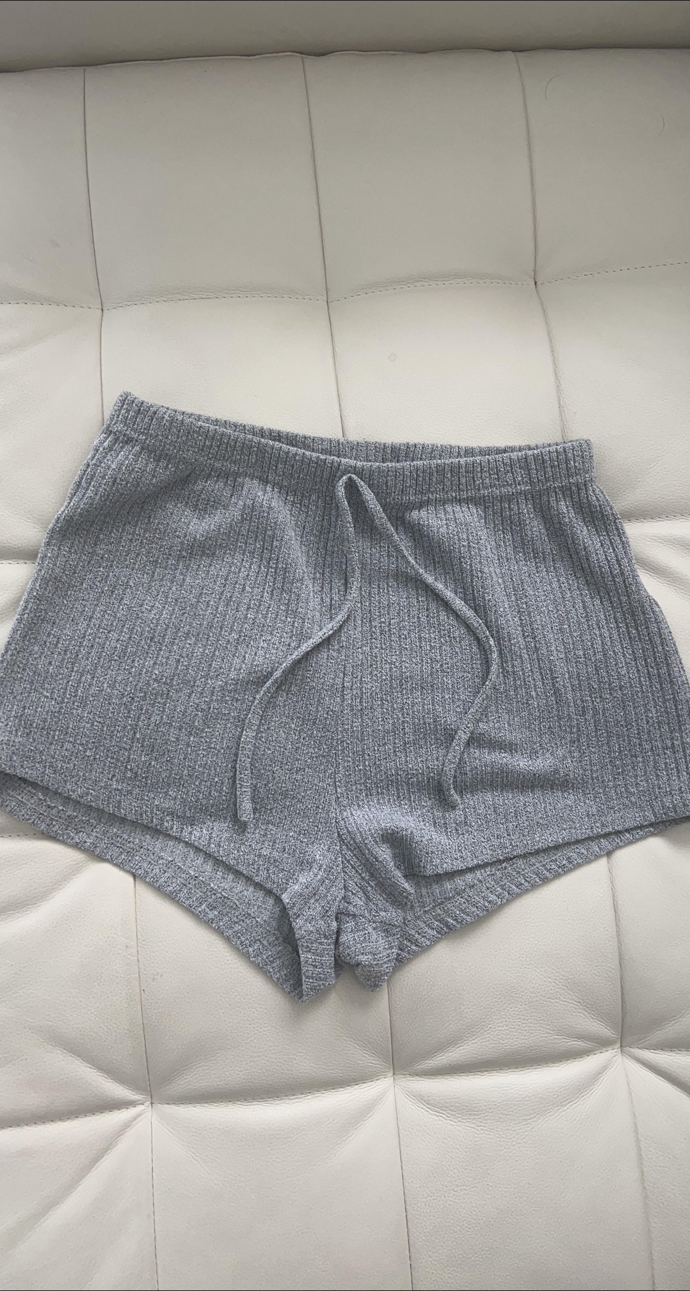 🥕Grey Knit Shorts Size Small - Meduim thumbnail
