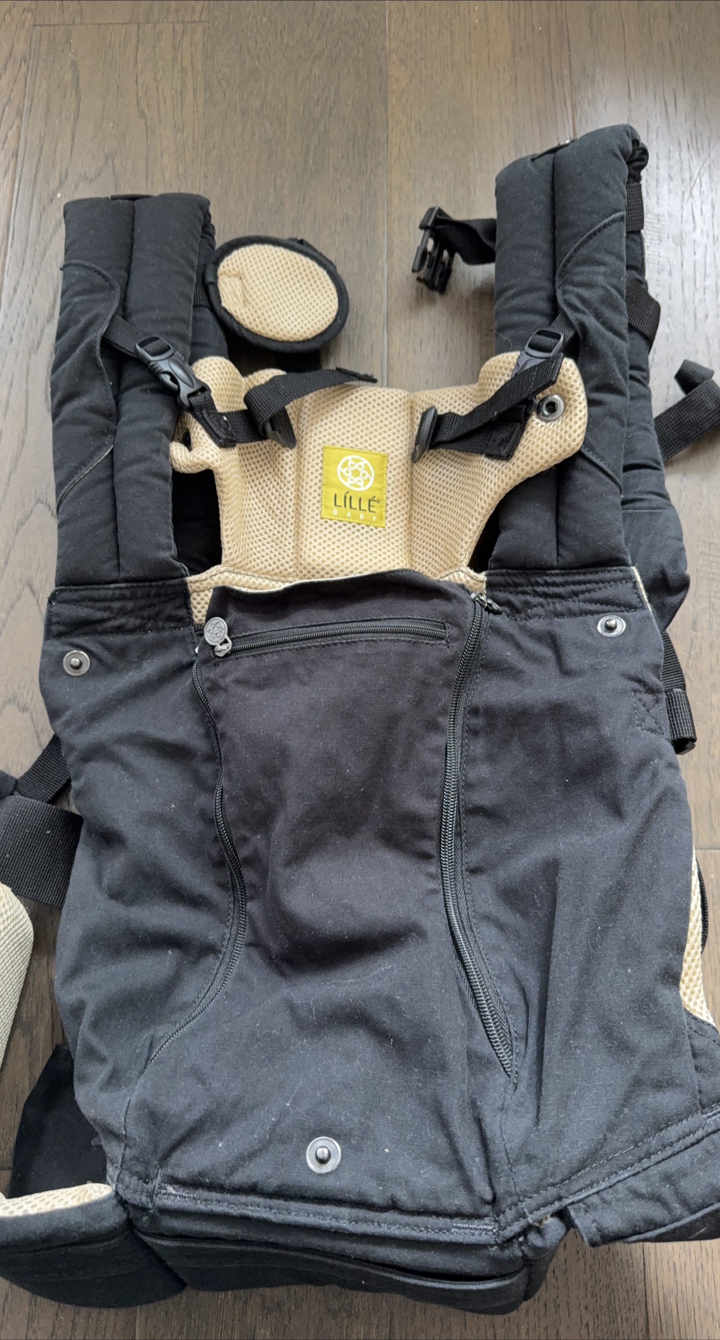 Lillebaby Baby Carrier Black & Beige thumbnail