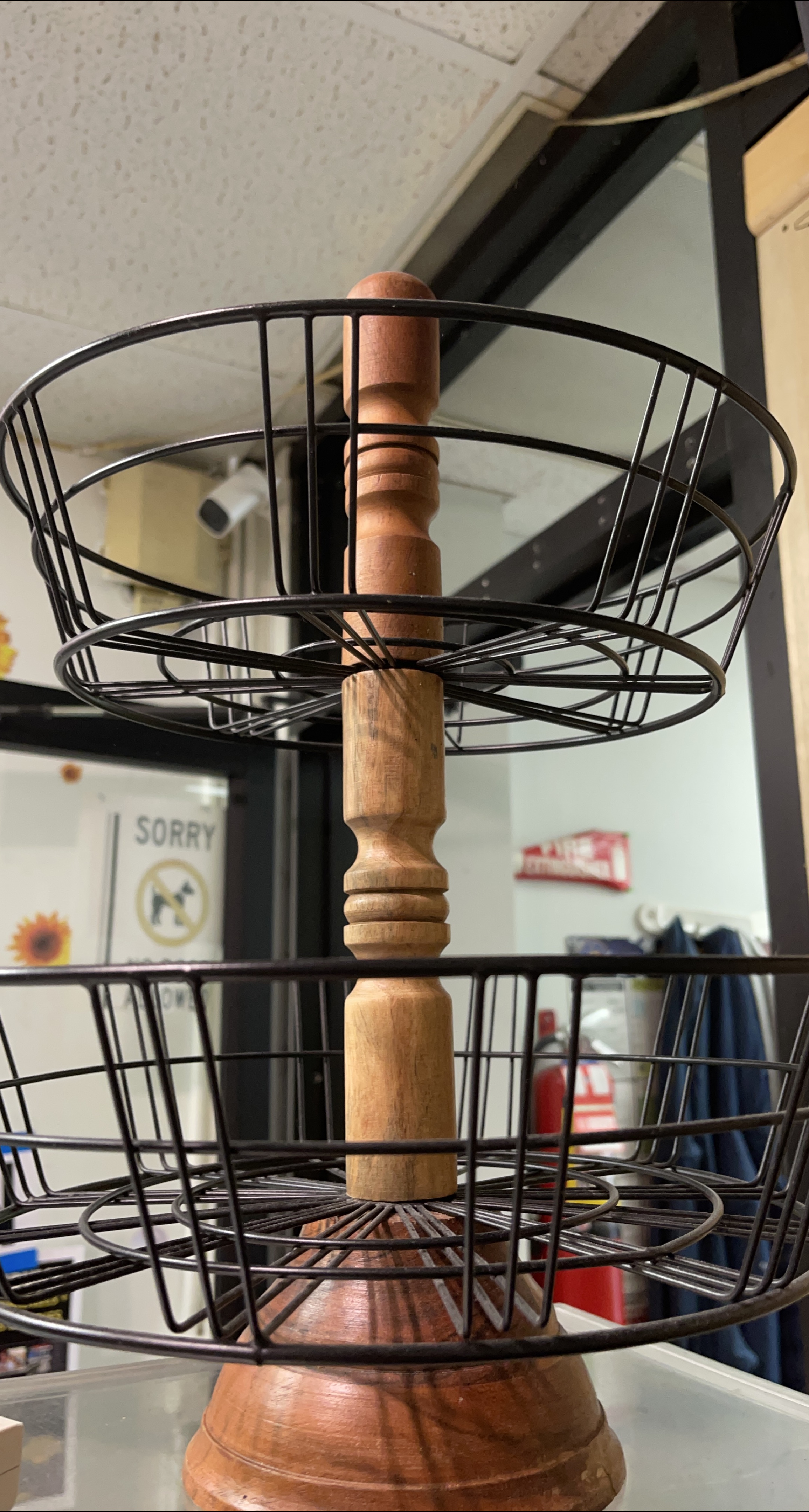 Two-Tiered Wire Basket Stand thumbnail