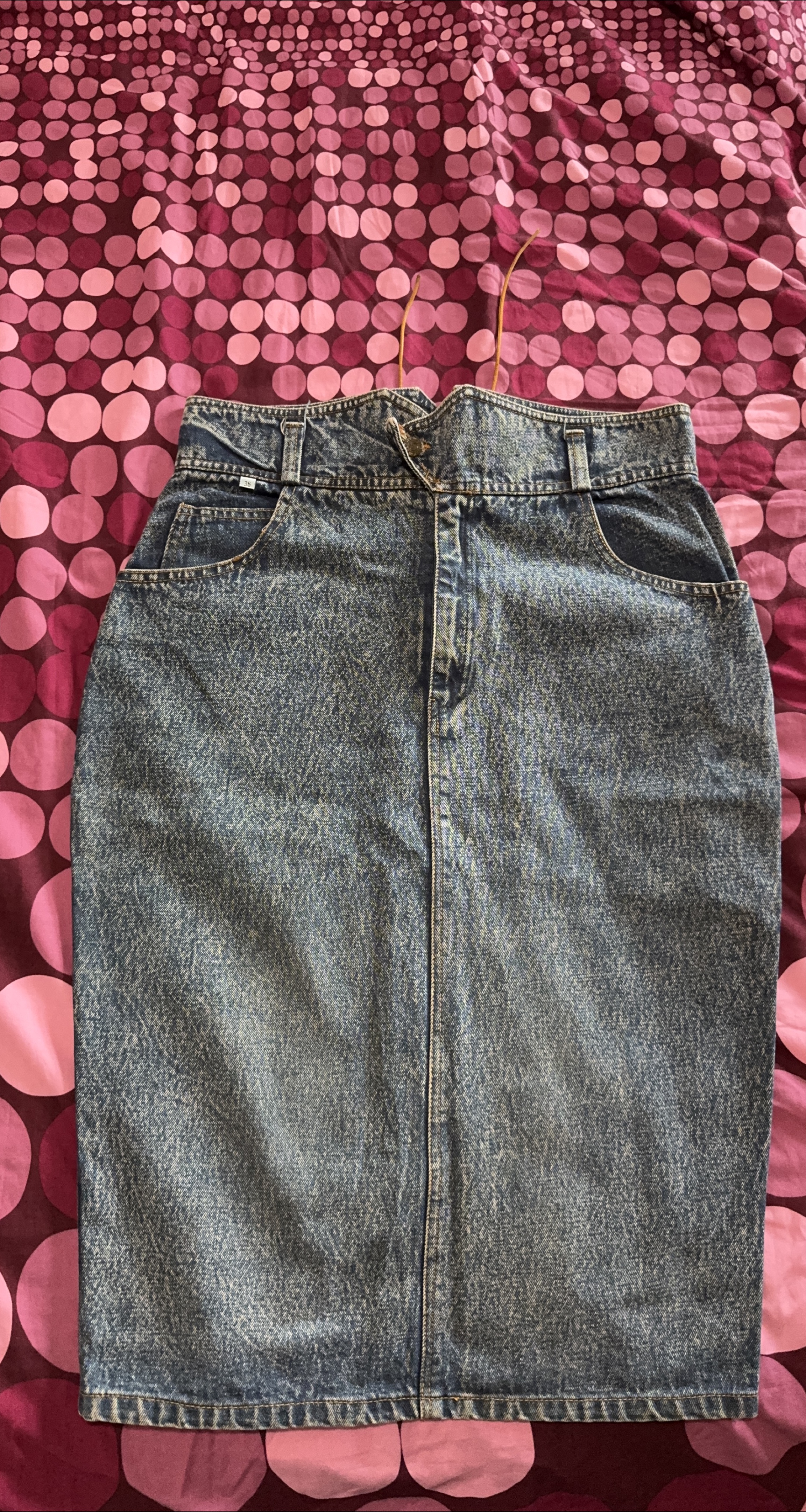 Vintage Defray Denim Skirt