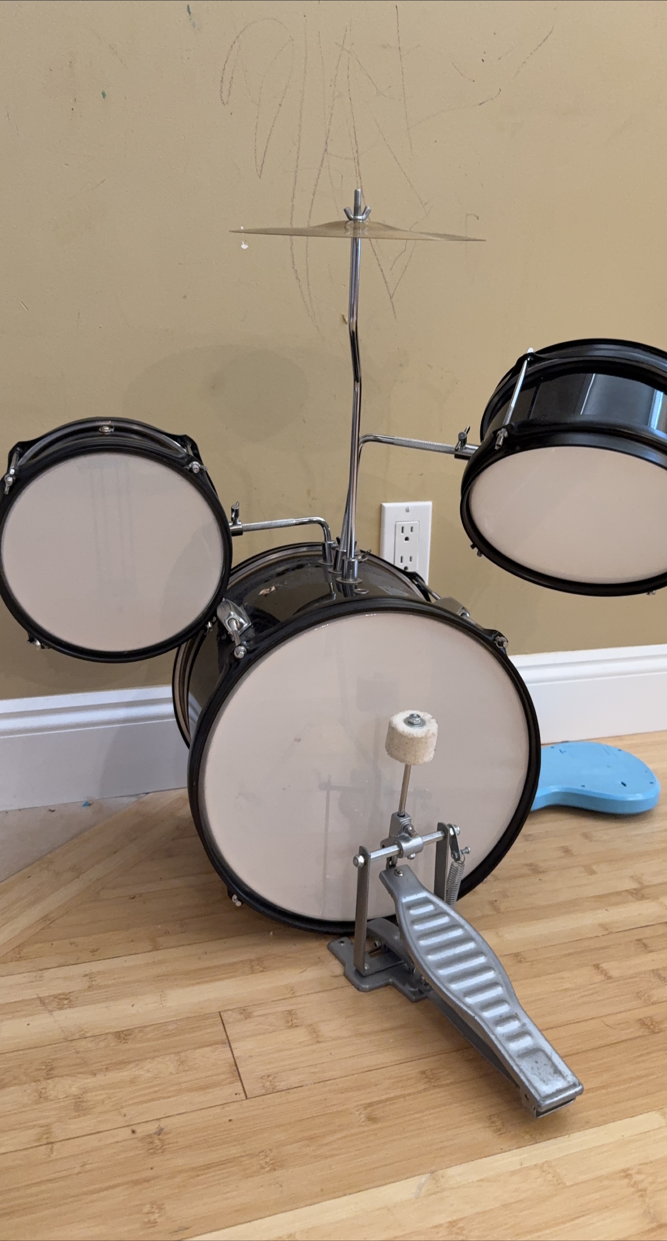Kids Drum Set - Black thumbnail