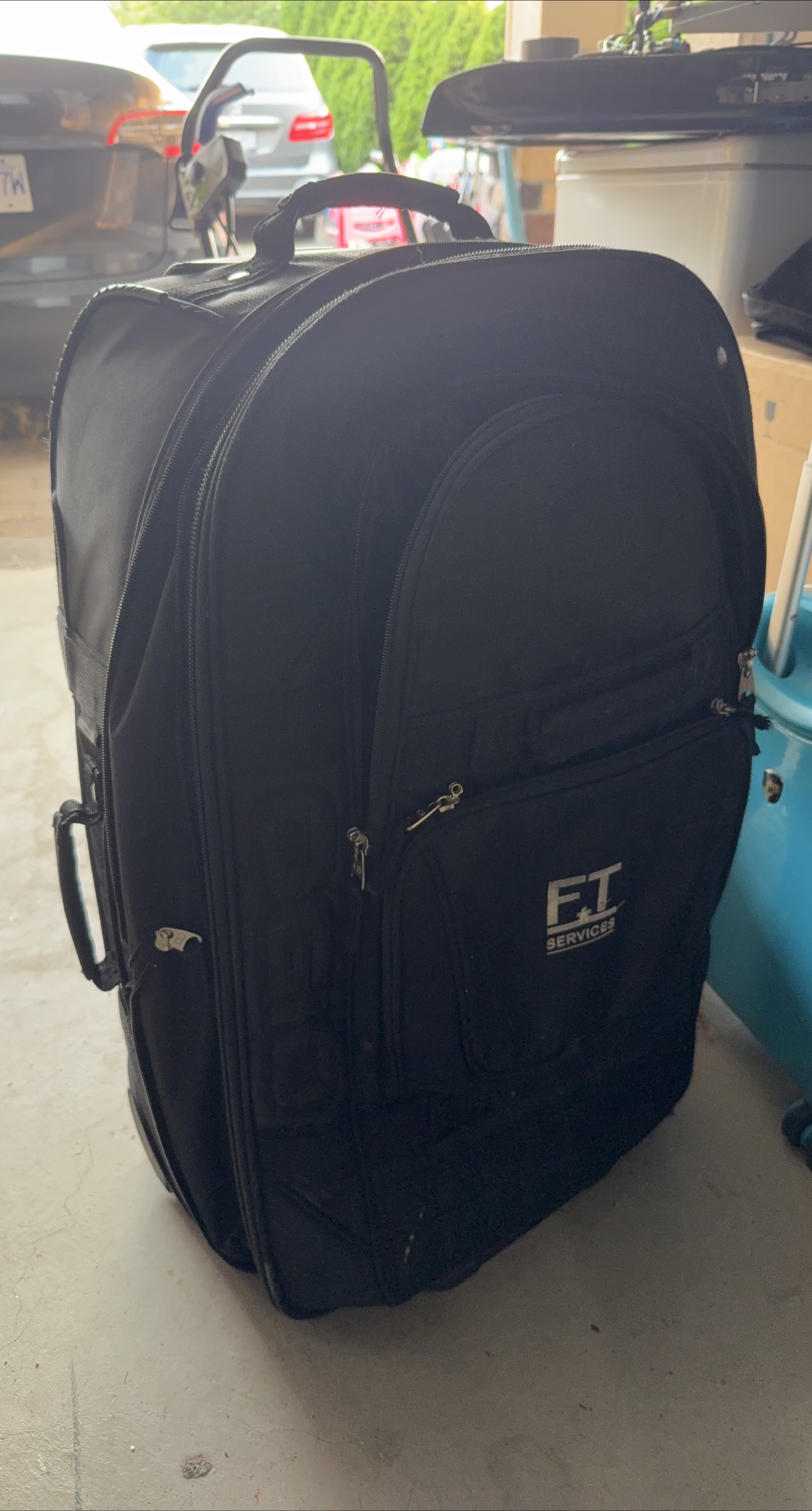 Black FT Services Rolling Garment Bag thumbnail
