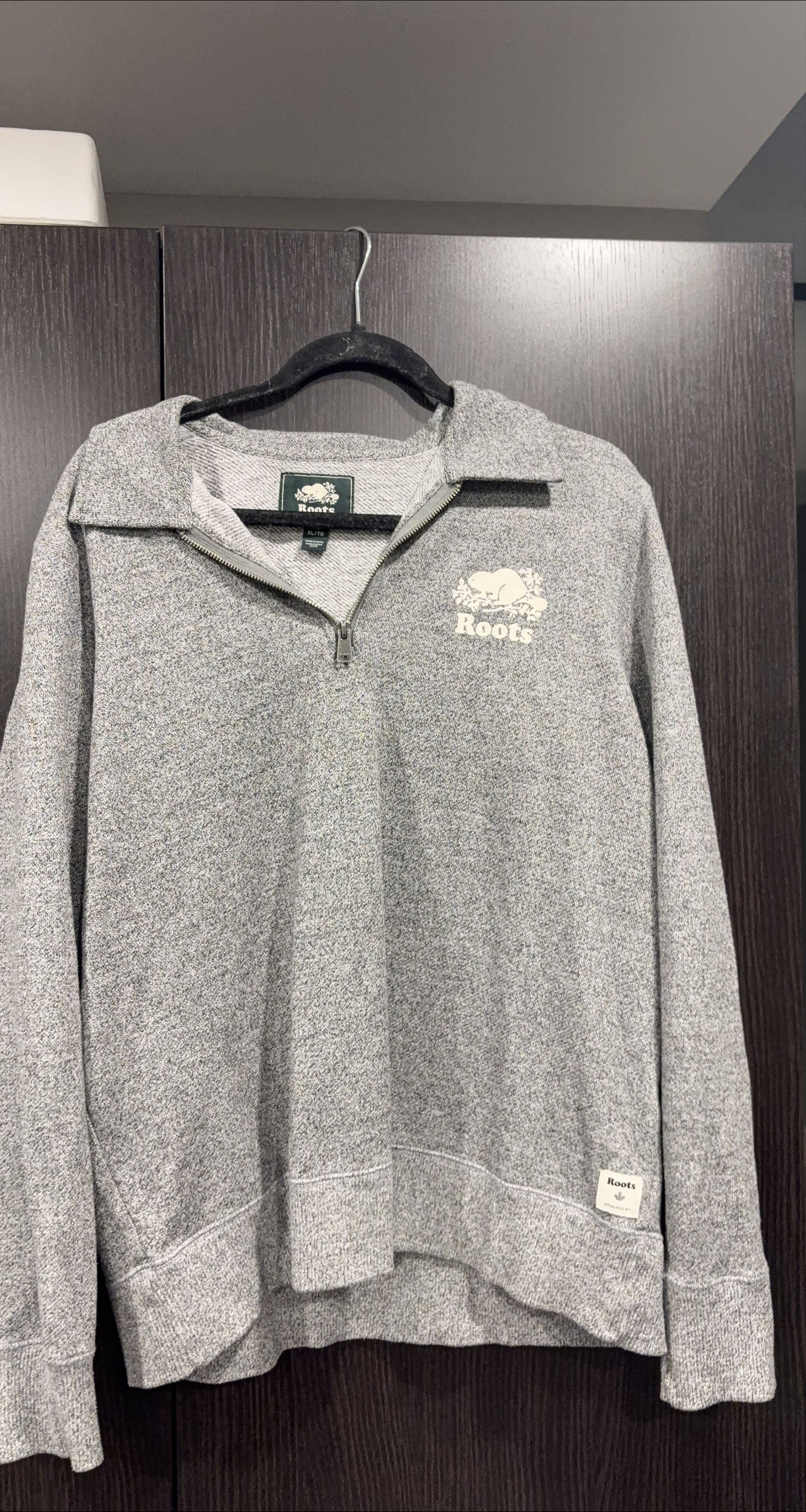 Roots Salt & Pepper Quarter Zip - thumbnail