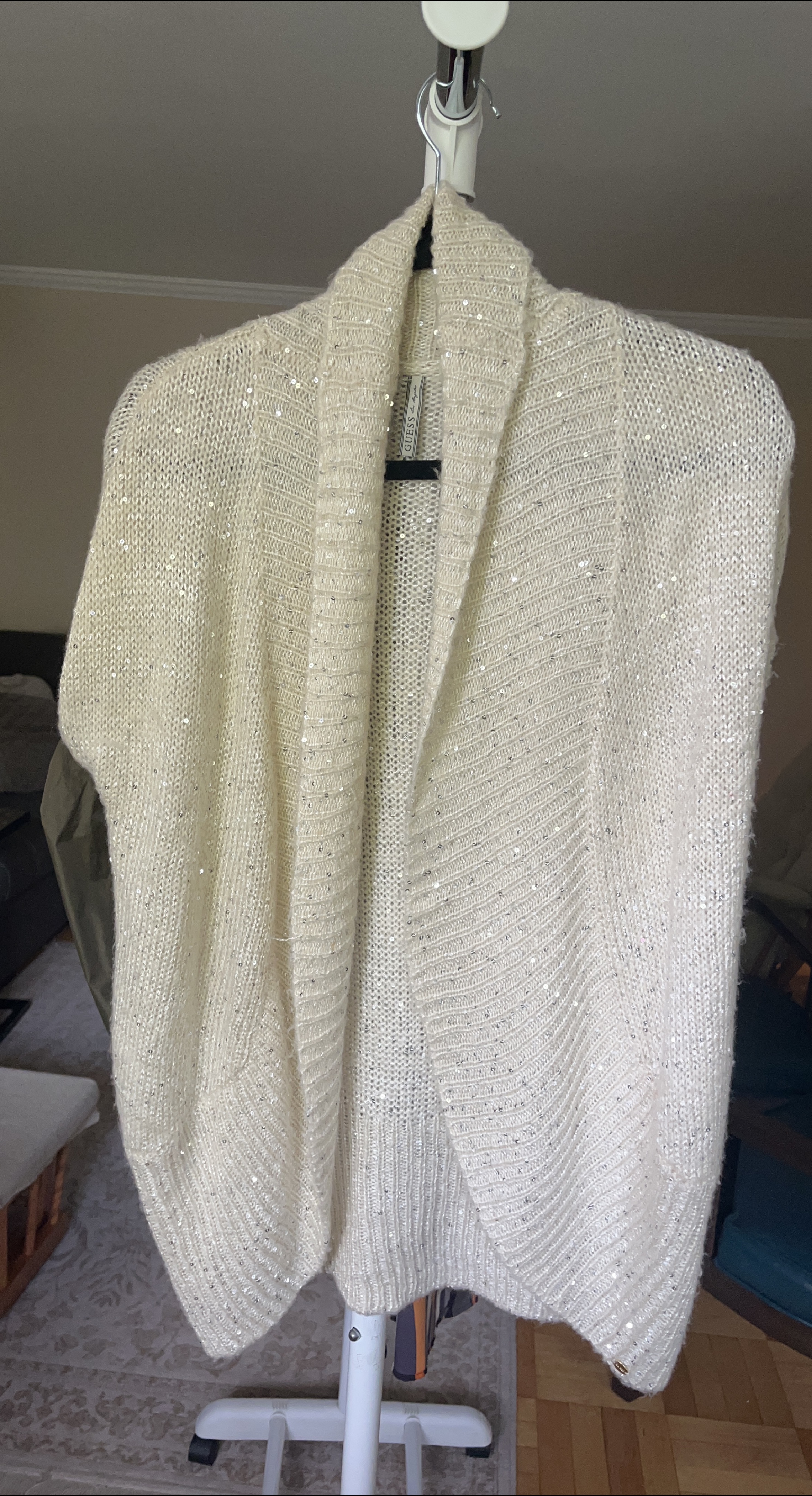 Guess Cream Knit Cardigan thumbnail