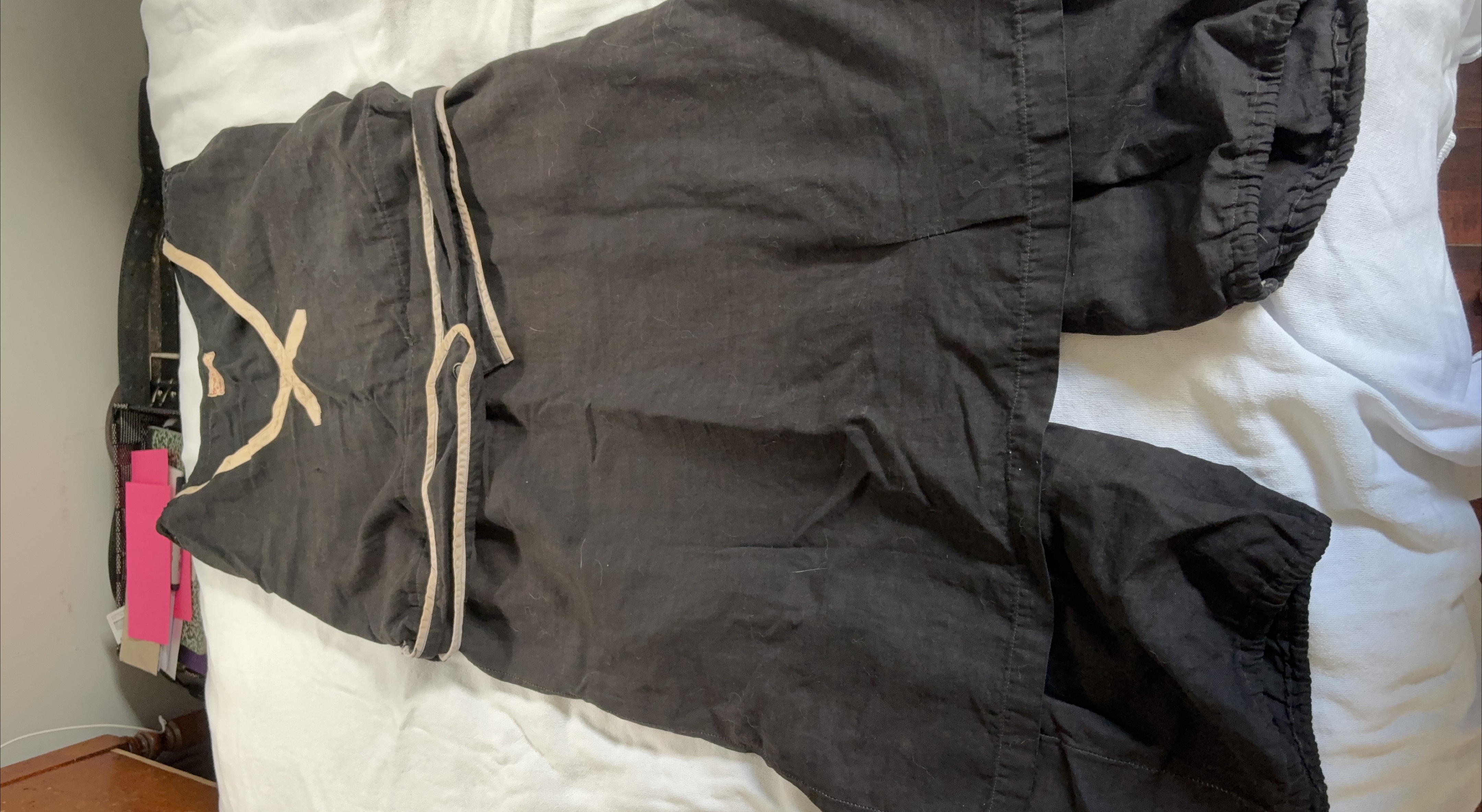 Black Linen Pants with Drawstring thumbnail