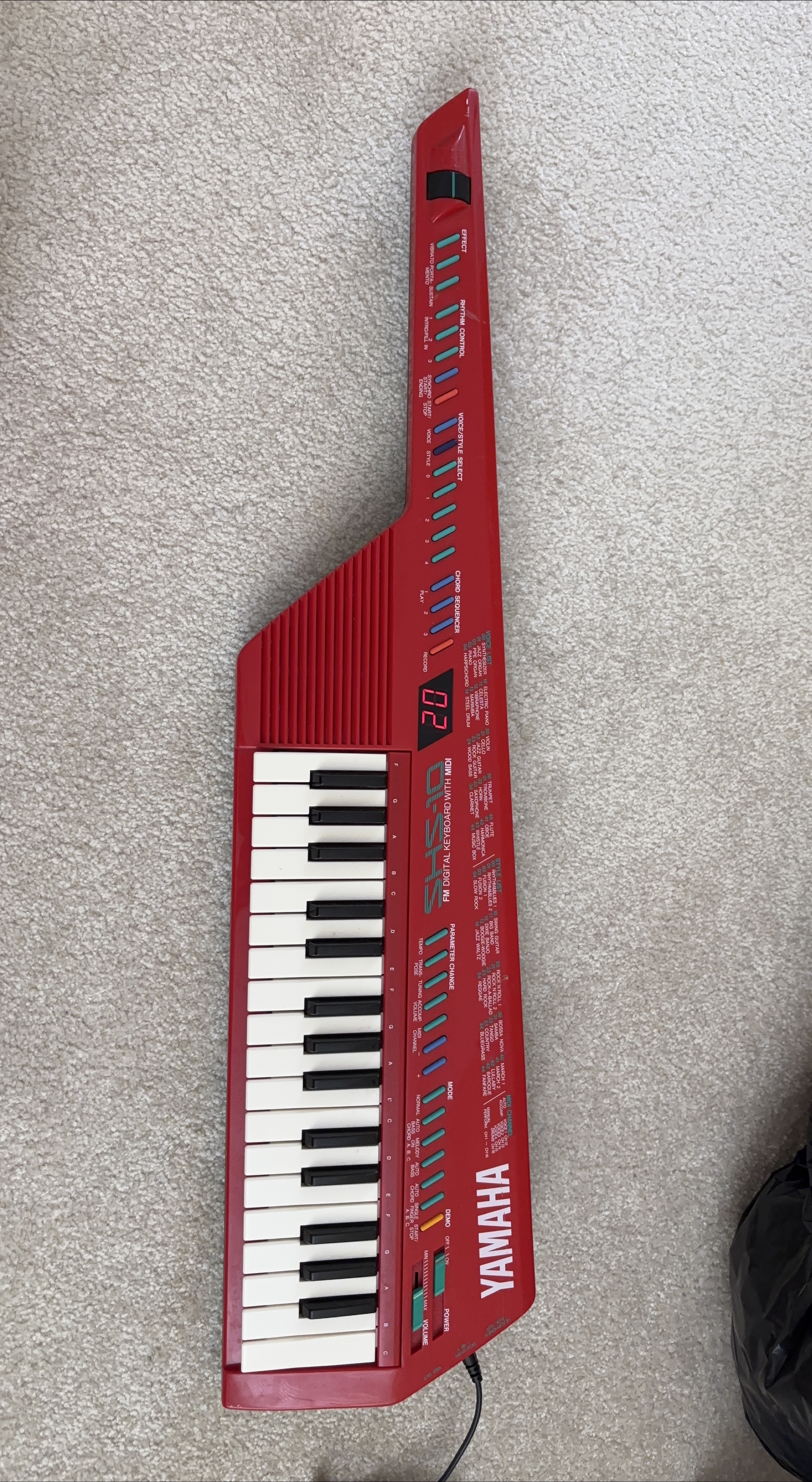 Yamaha SHS-10 Keytar - Red FM Digital Keyboard | Karrot