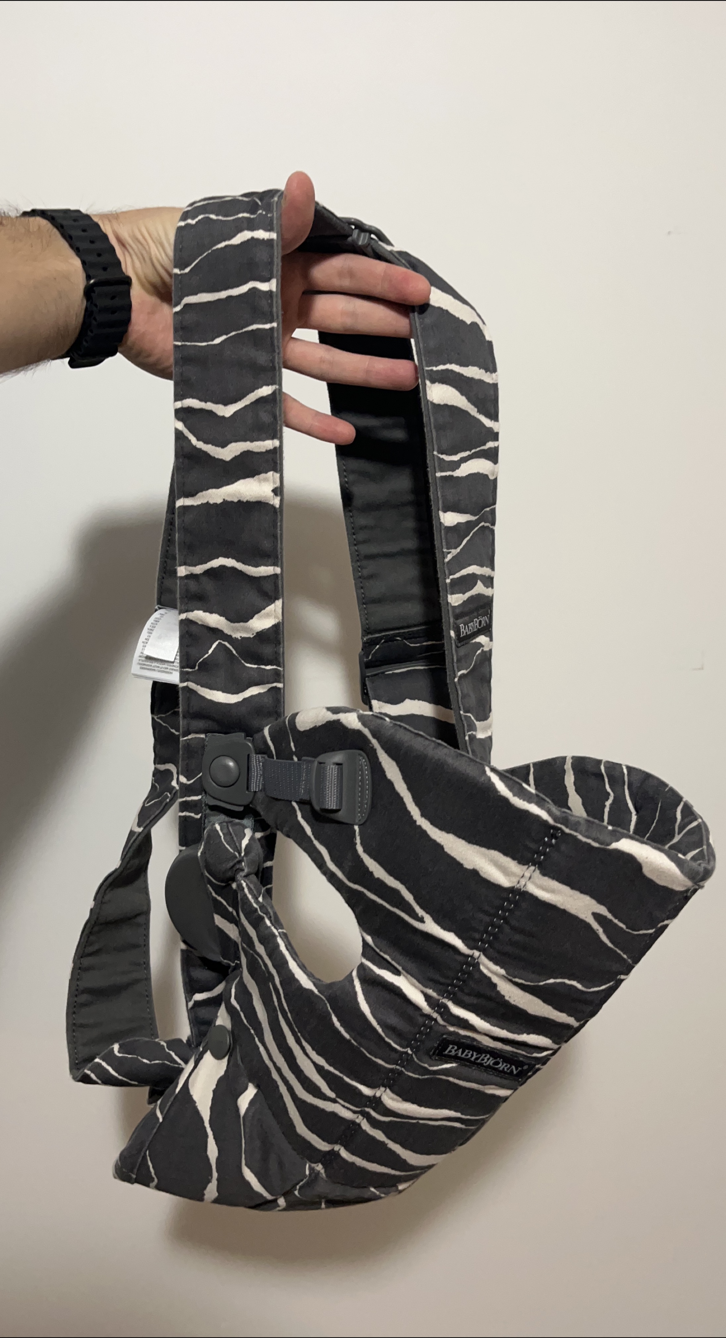 BabyBjörn Baby Carrier - Black/White Zebra Print - photo 2