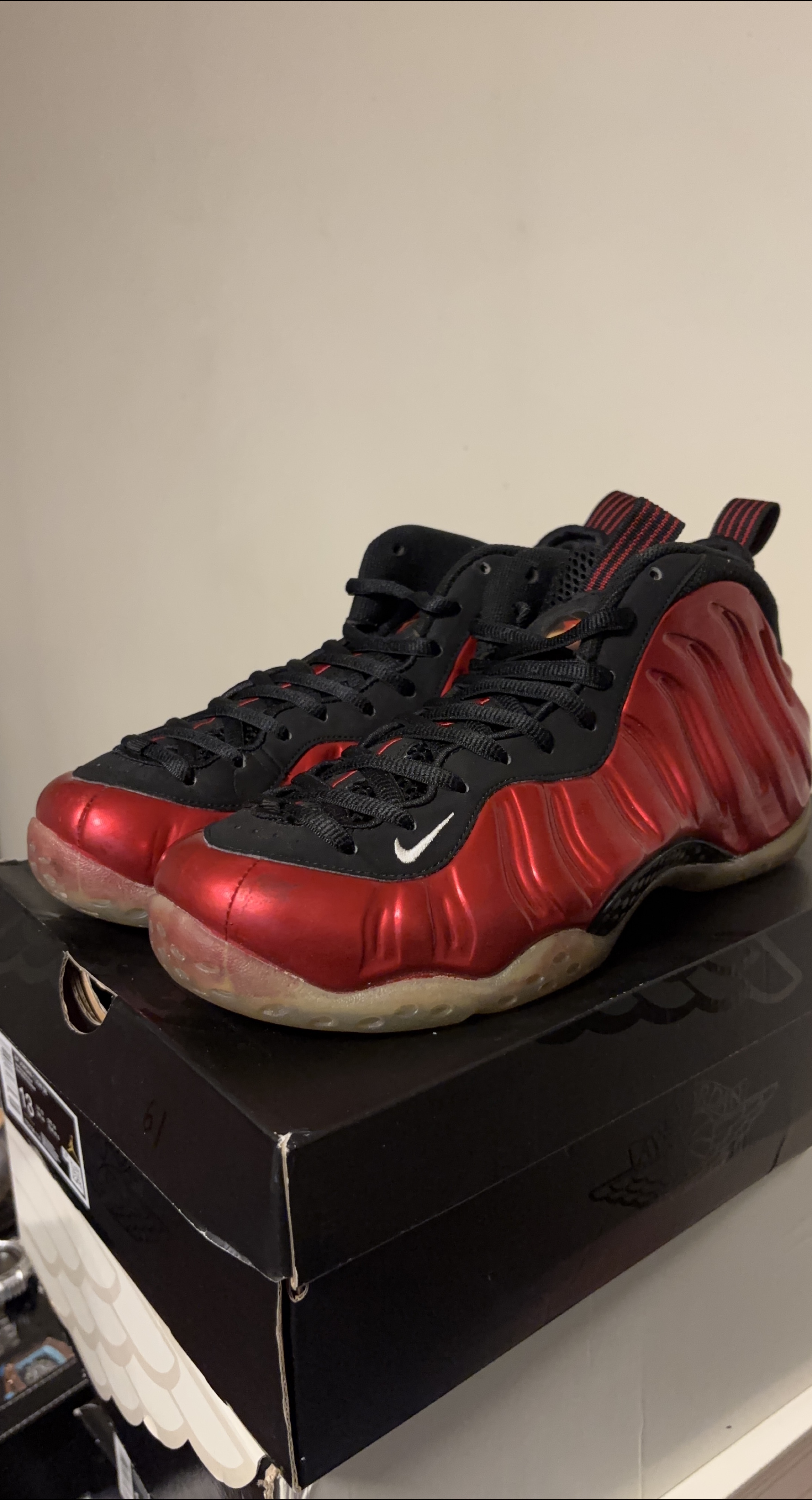 Nike Air Foamposite One Red/Black Size 8.5
