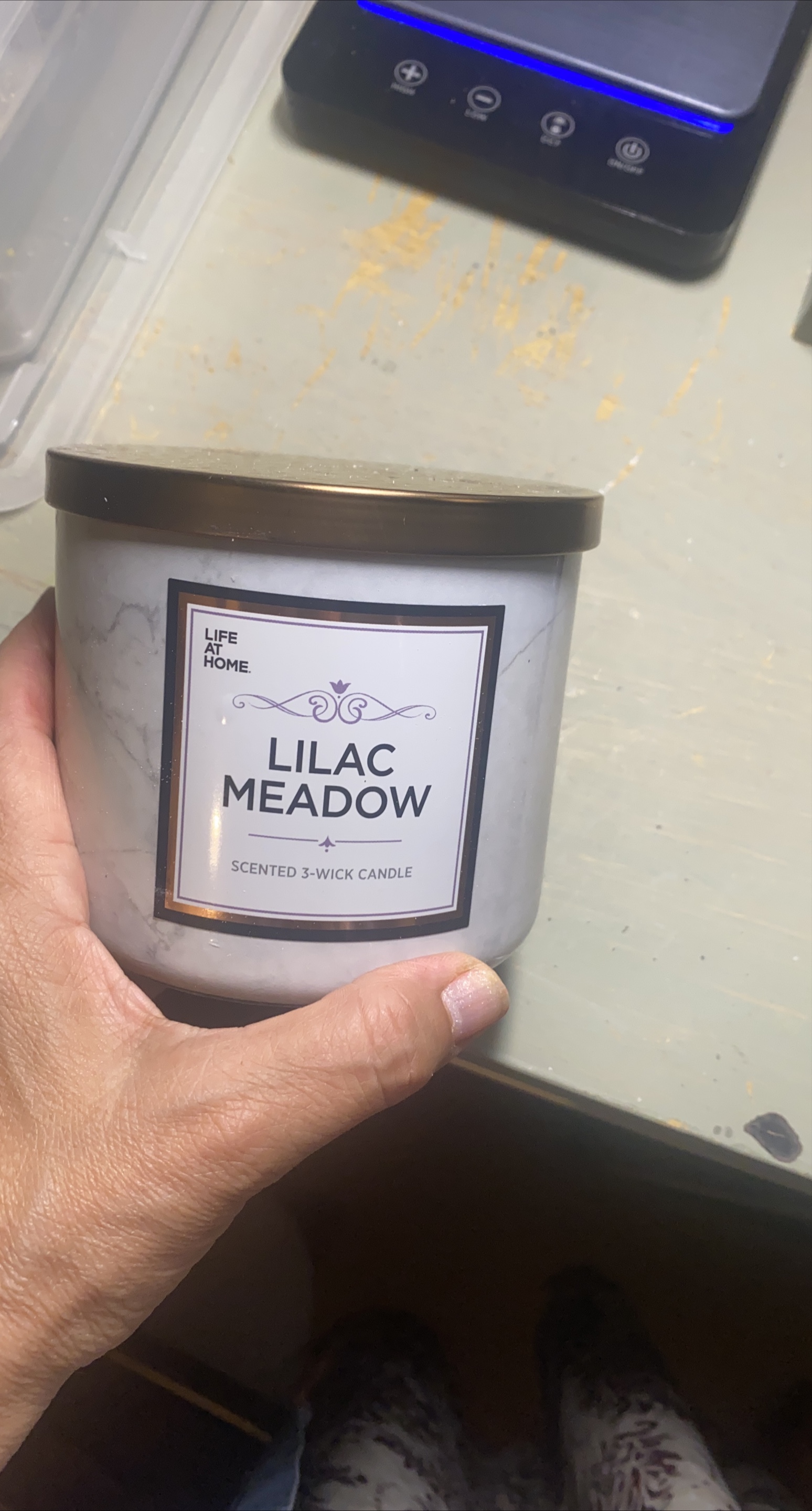 Life At Home Lilac Meadow 3-Wick Candle thumbnail