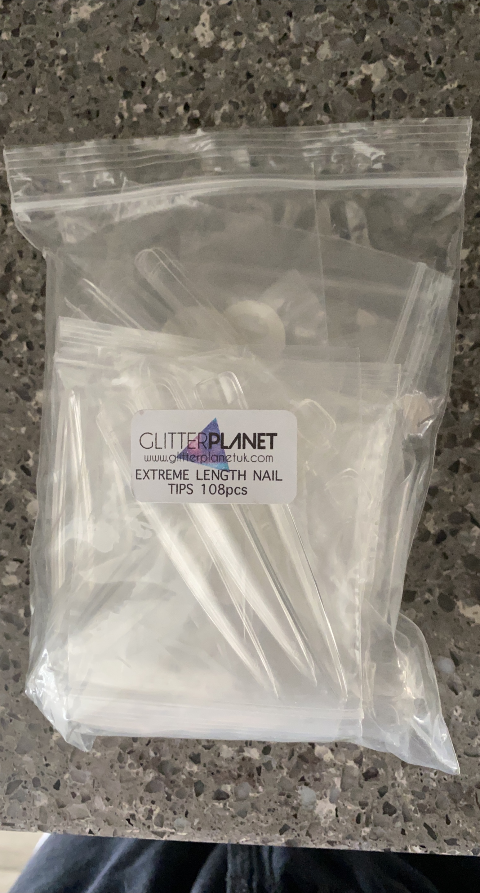 Glitter Planet Extreme Length Nail Tips 108pcs thumbnail