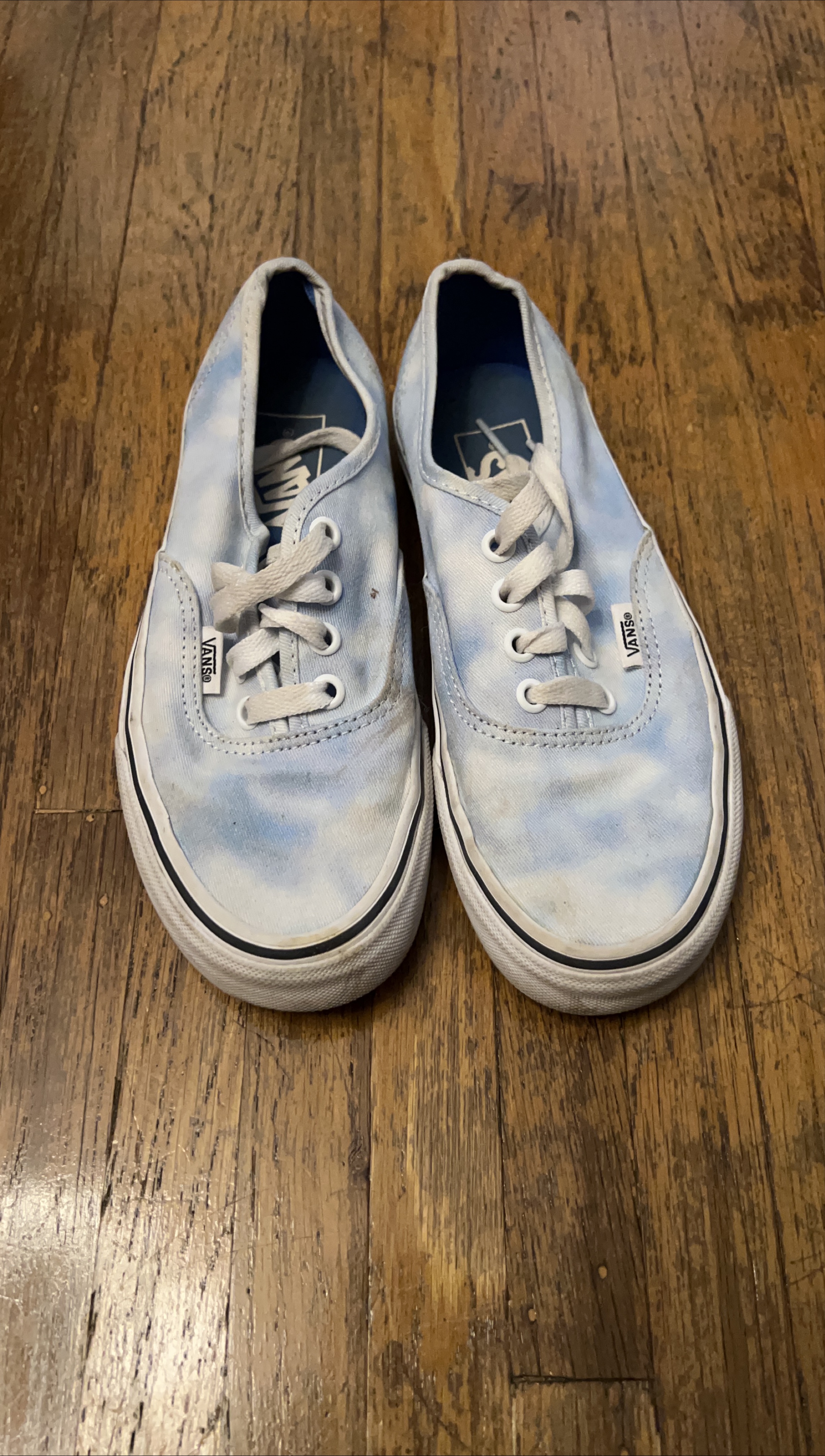 Vans Authentic Blue Tie-Dye Sneakers thumbnail